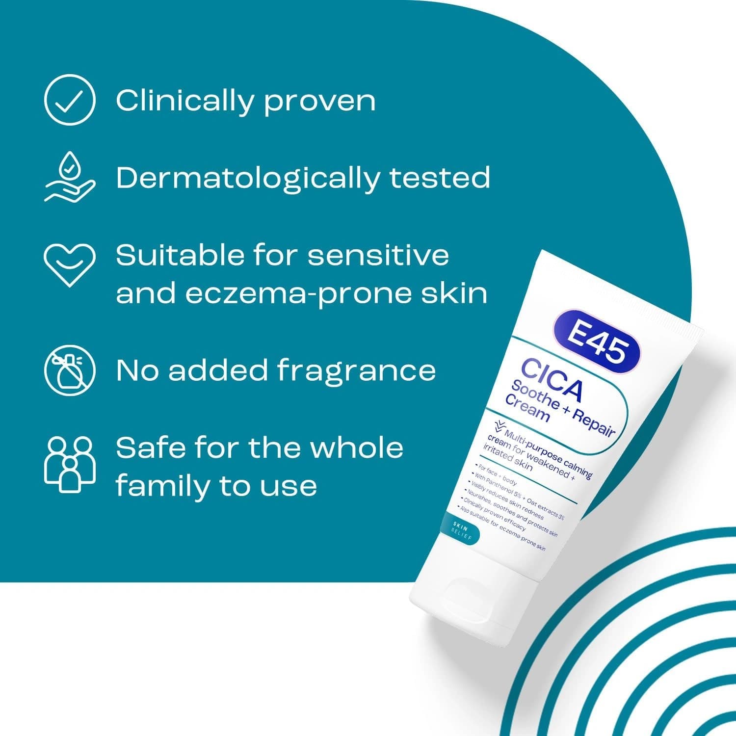 E45 Cica Soothe & Repair Cream 50ml