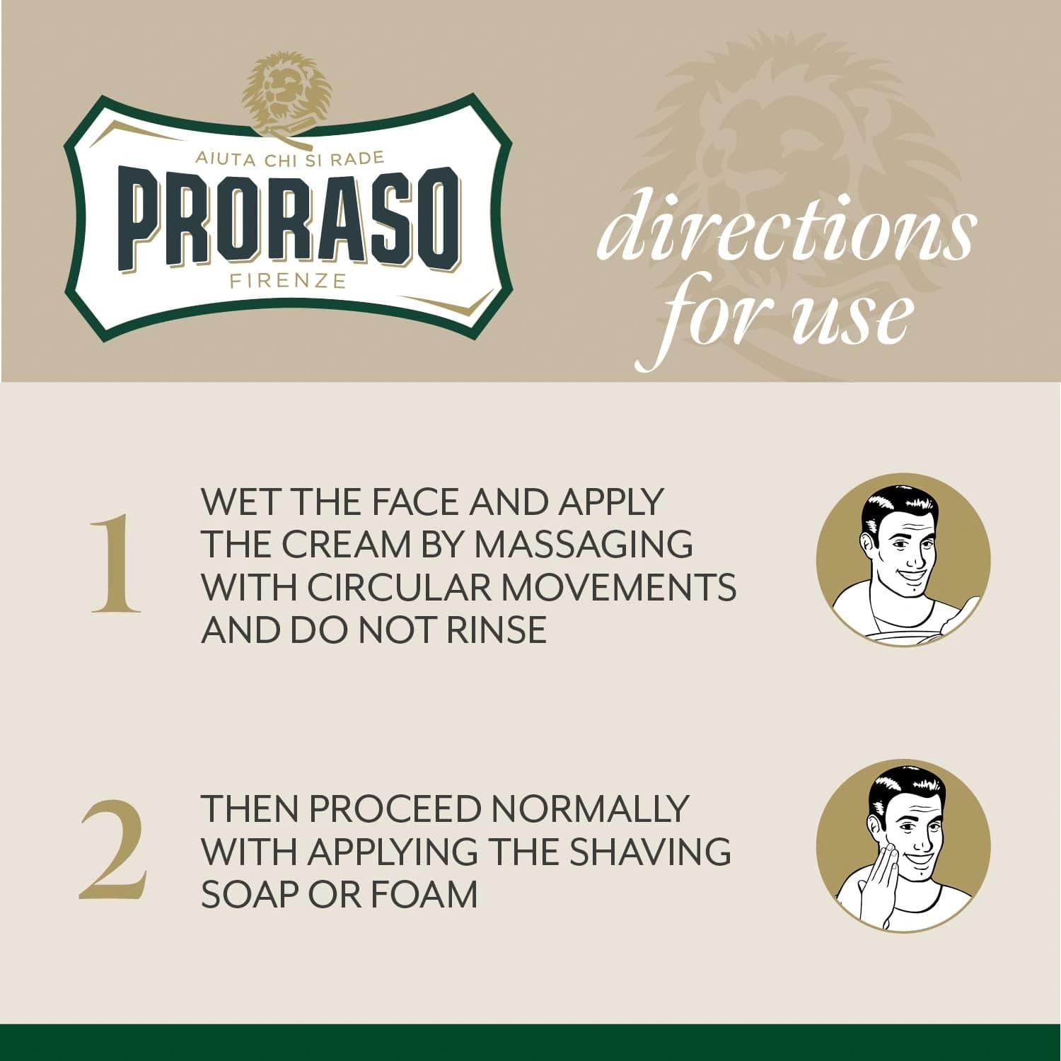 Proraso Green Line Pre Shave Cream 300ml