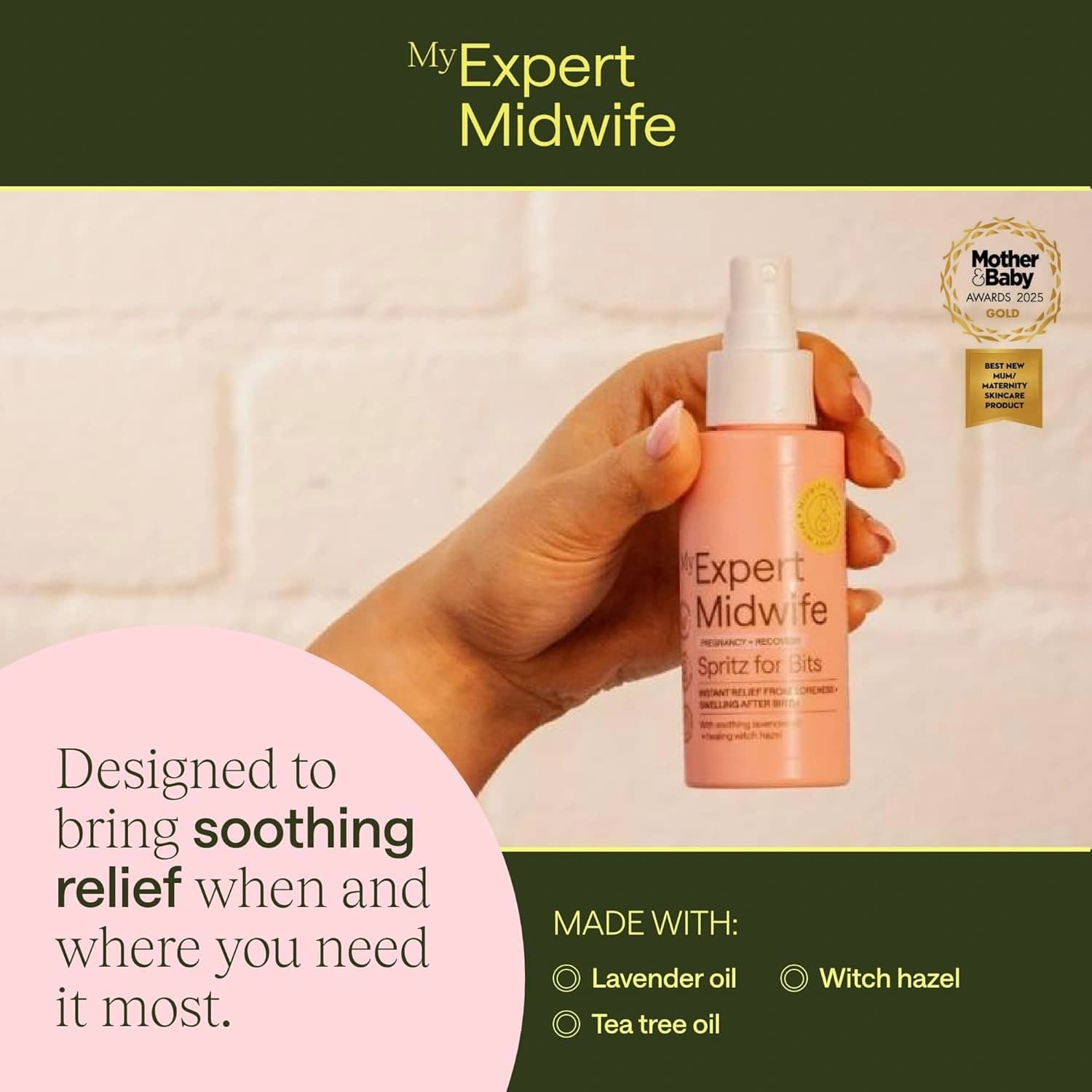 My Expert Midwife Spritz For Bits Instant Relief 100ml