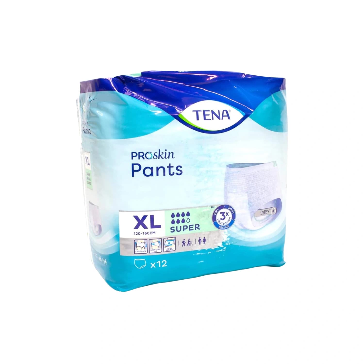 Tena Proskin Pants Super Extra Large 12 Pants