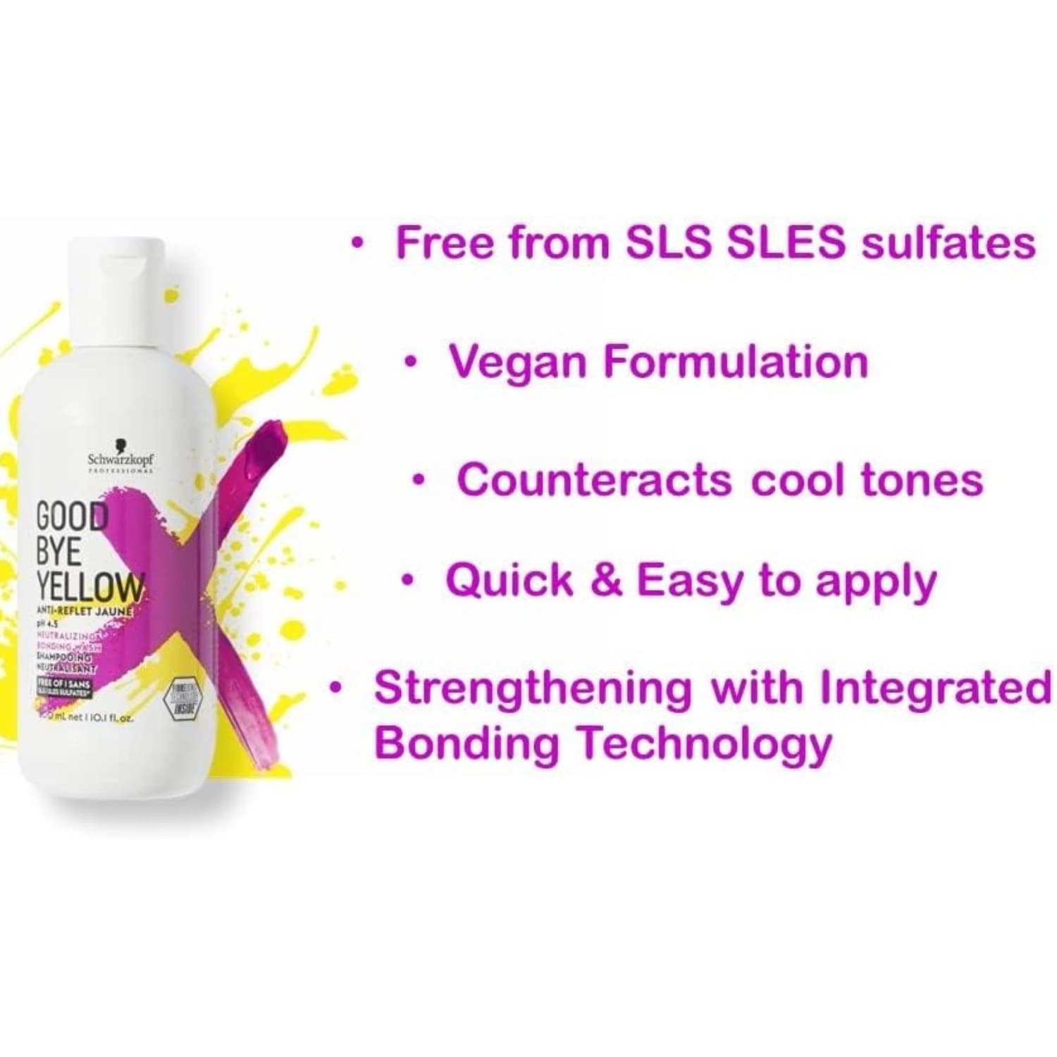Schwarzkopf Professional Goodbye Yellow Neutralizing Bonding Wash Shampoo 300ml