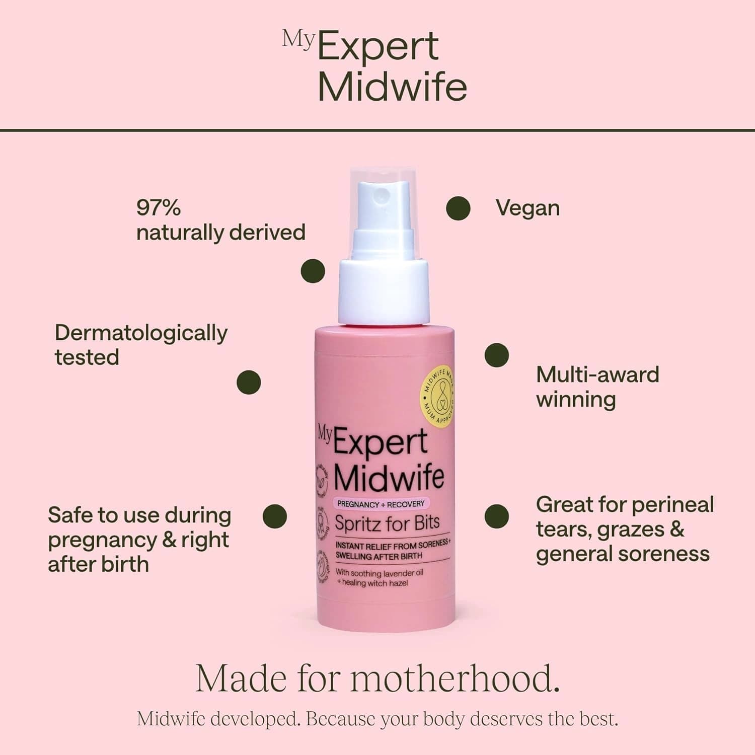 My Expert Midwife Spritz For Bits Instant Relief 100ml
