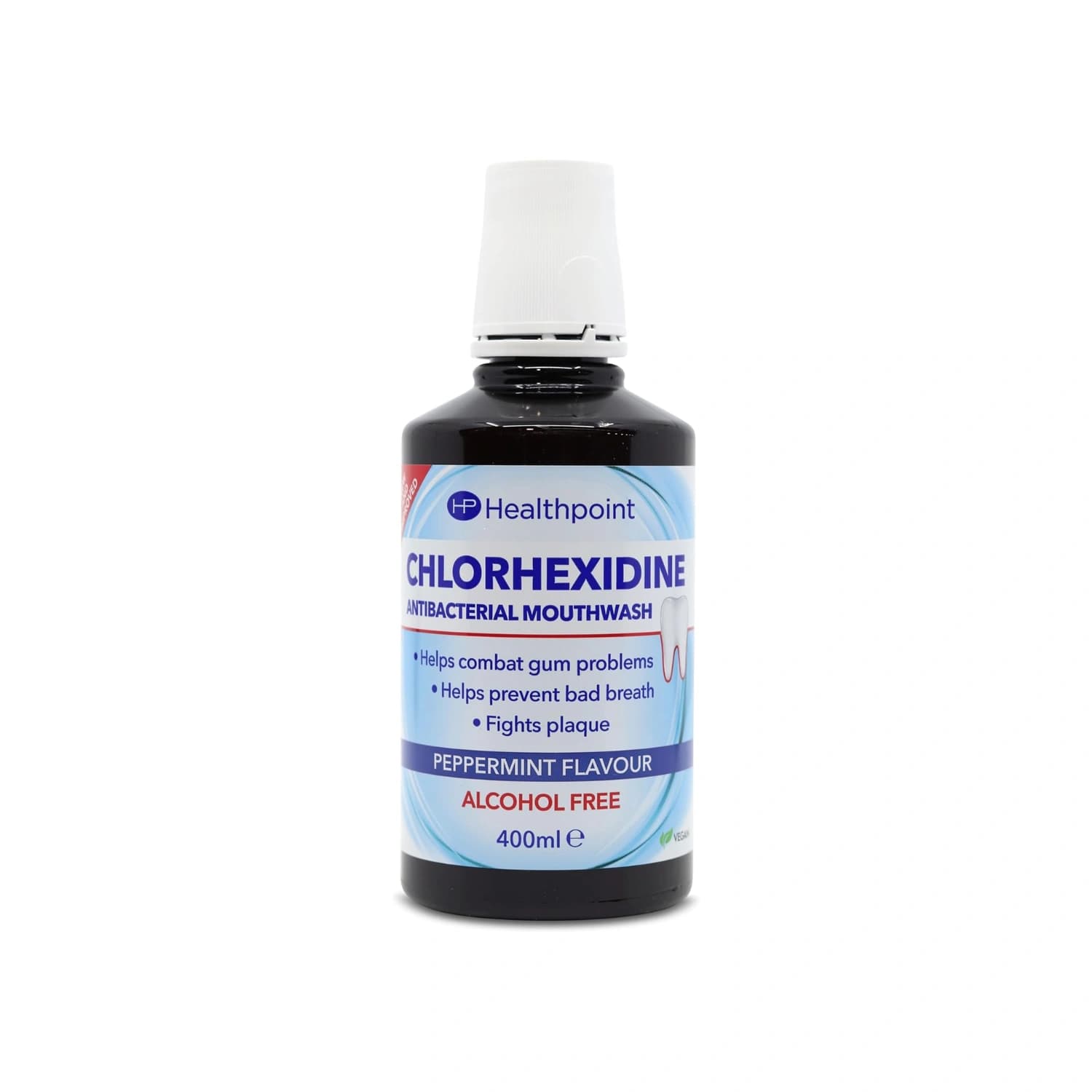 Healthpoint Antibac Chlorhexidine Mouthwash Alcohol Free 400ml