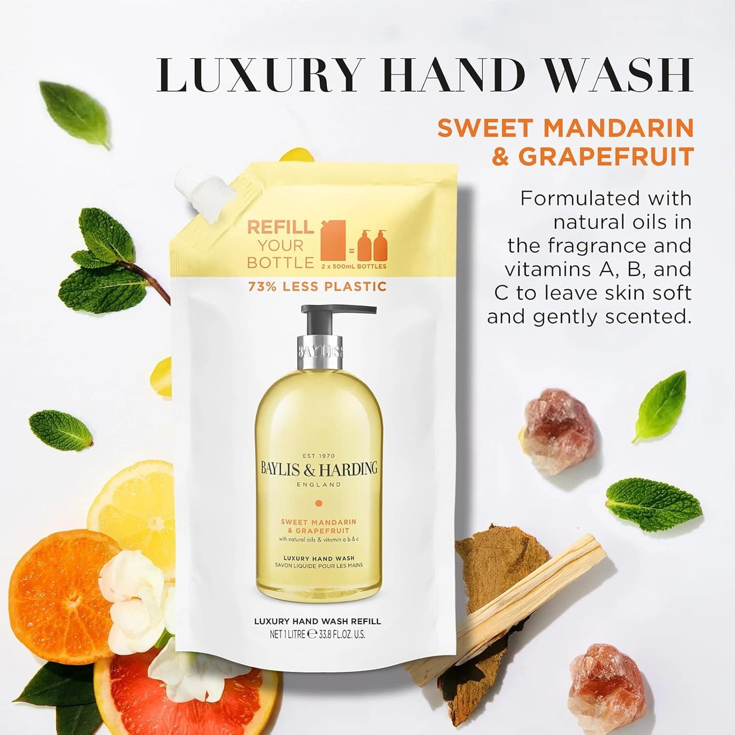 Baylis & Harding Signature Collection Sweet Mandarin & Grapefruit Luxury Hand Wash 500ml