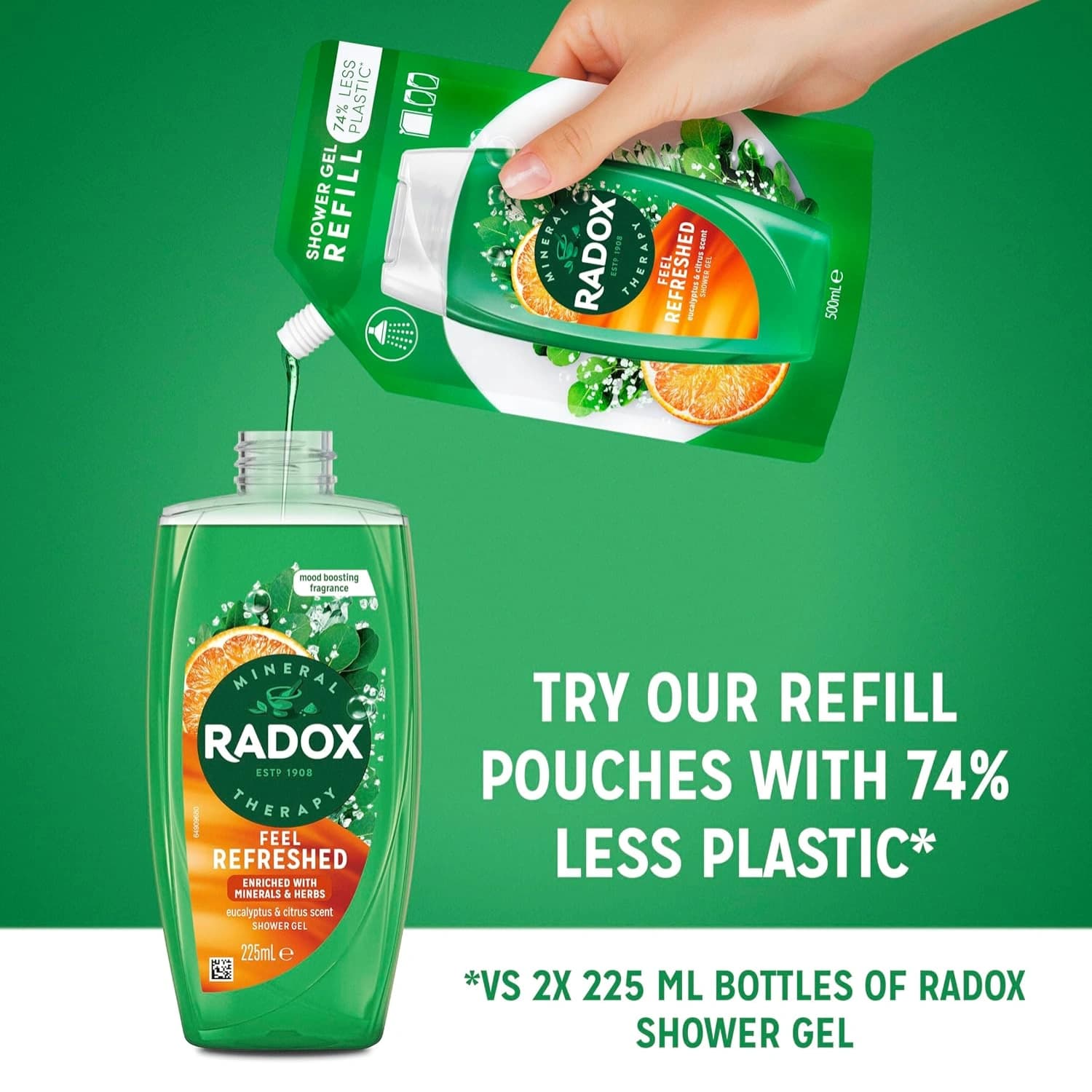 Radox Feel Refreshed Mood Boosting Shower Gel 225ml