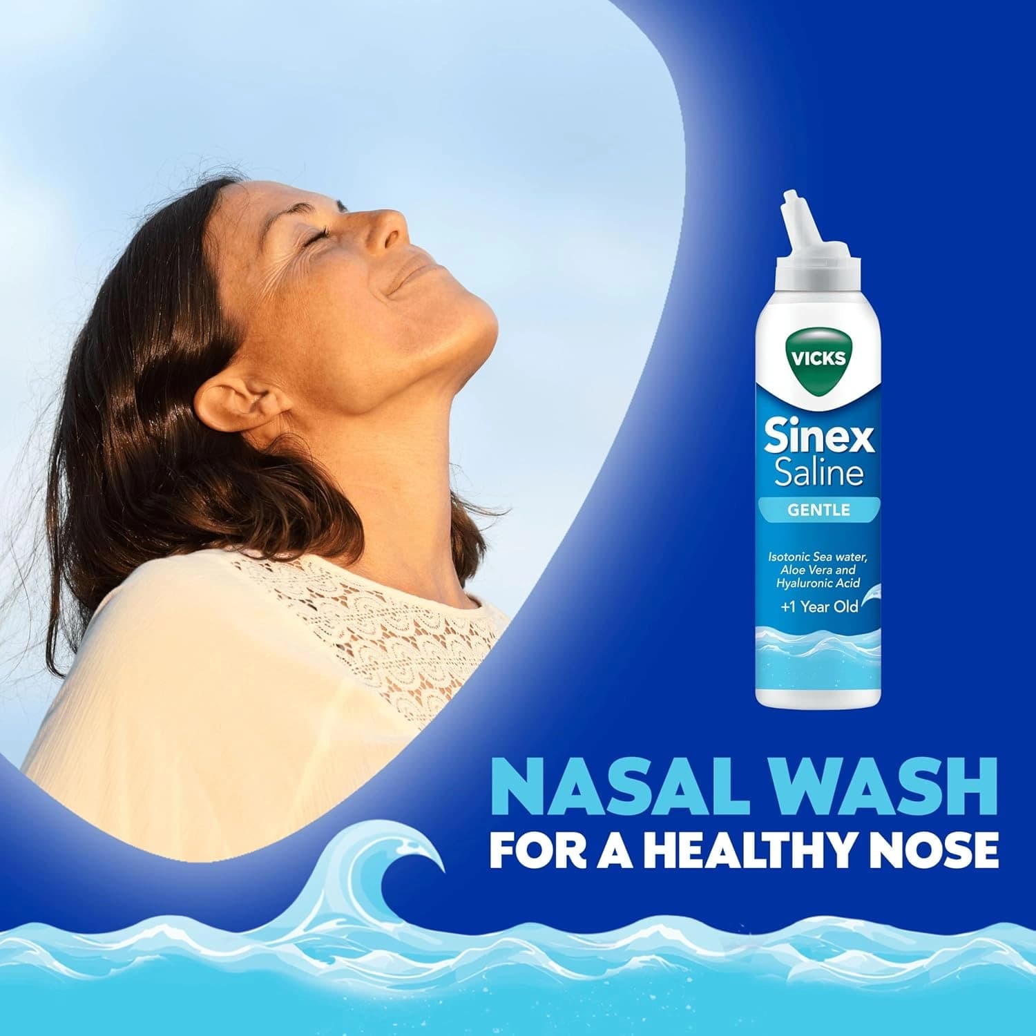 Vicks Sinex Gentle Saline Nasal Spray 120ml
