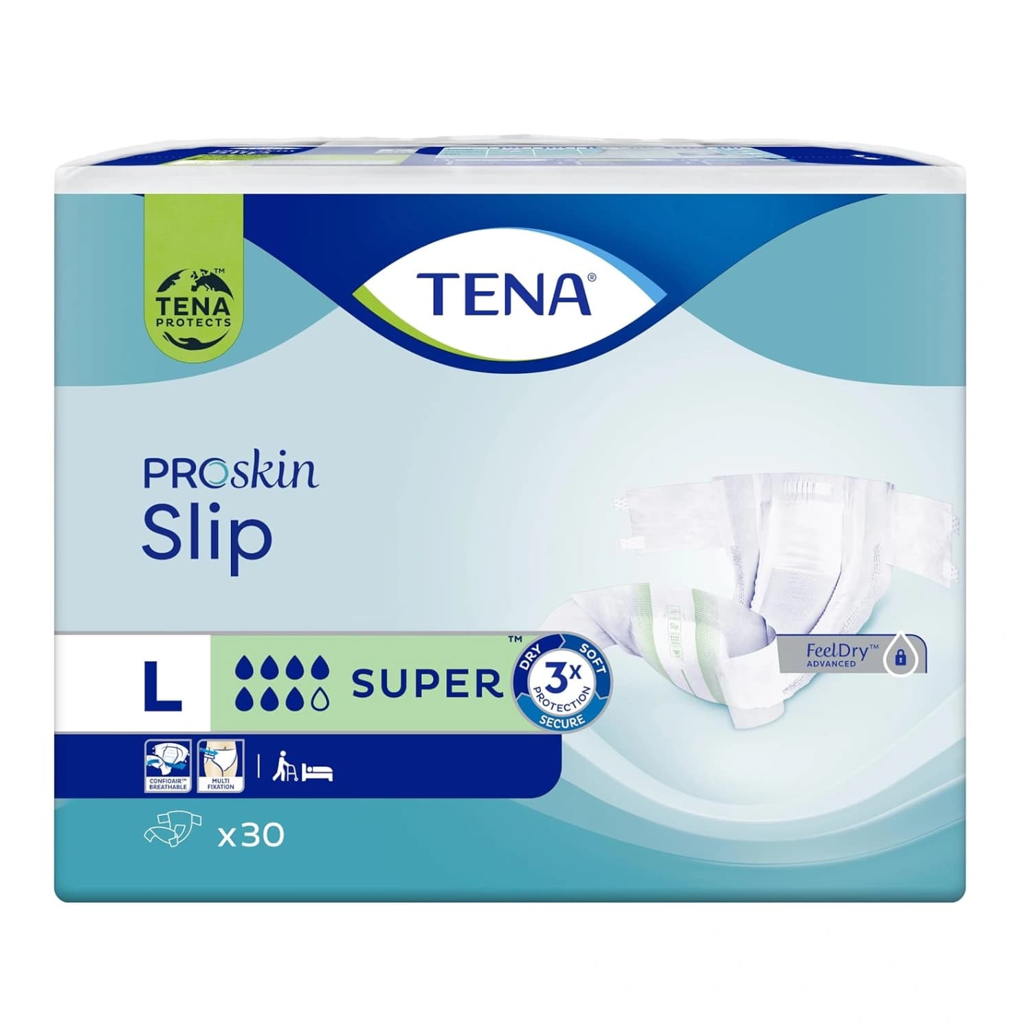 TENA Proskin Slip Plus Large - 30 Pack