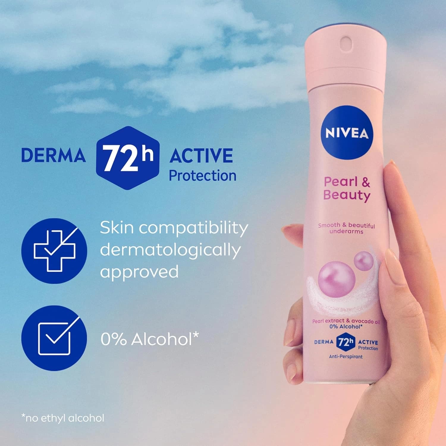 NIVEA Pearl & Beauty Anti-Perspirant Deodorant Spray 150ml