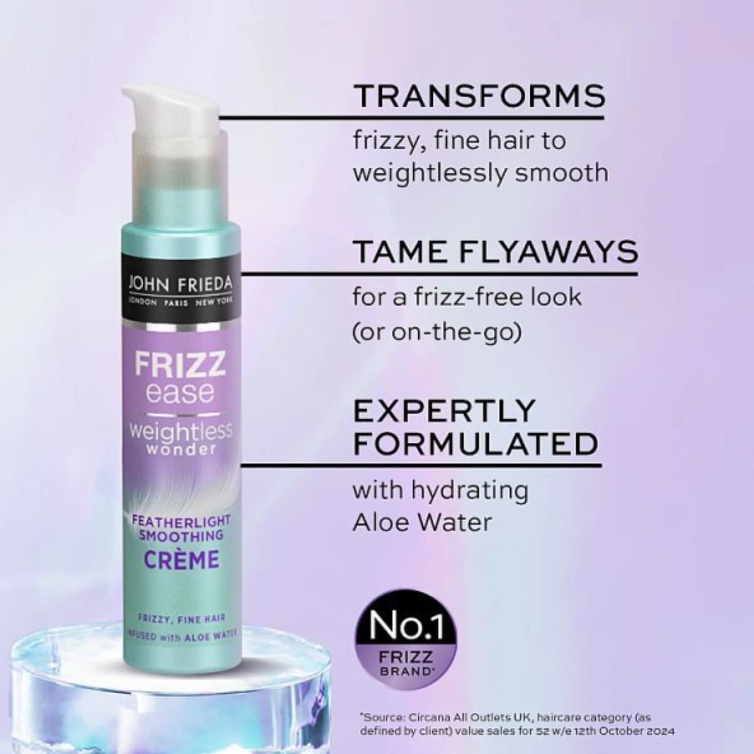 John Frieda Frizz Ease Weightless Wonder Smoothing Crème 100ml