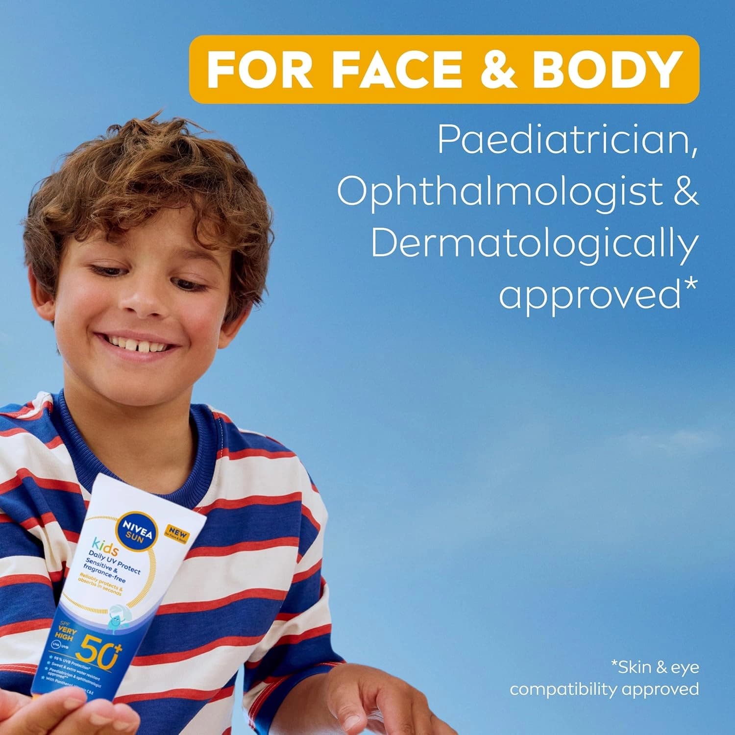 NIVEA Sun Kids Daily UV Protection SPF50+ Sun Cream 100ml