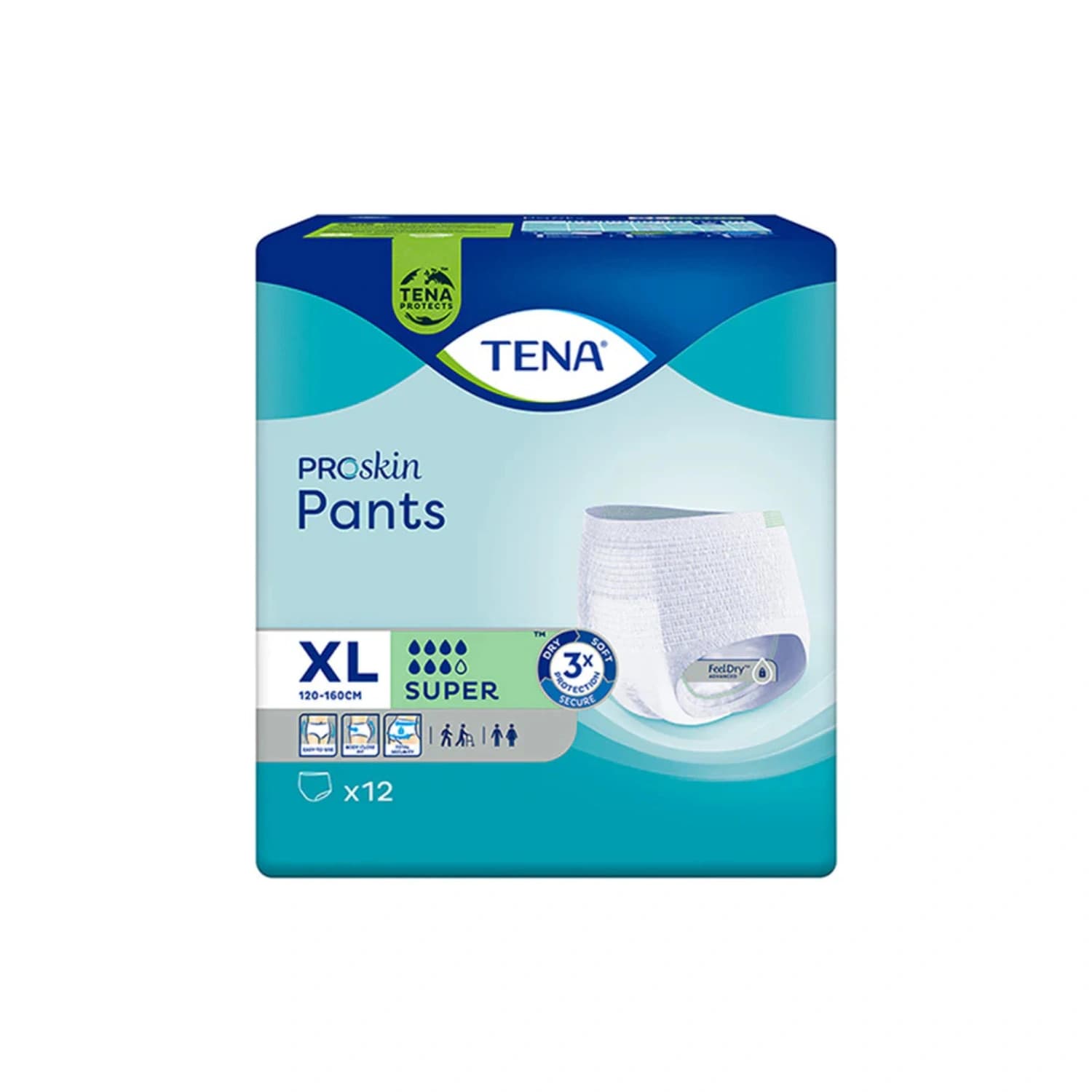 Tena Proskin Pants Super Extra Large 12 Pants
