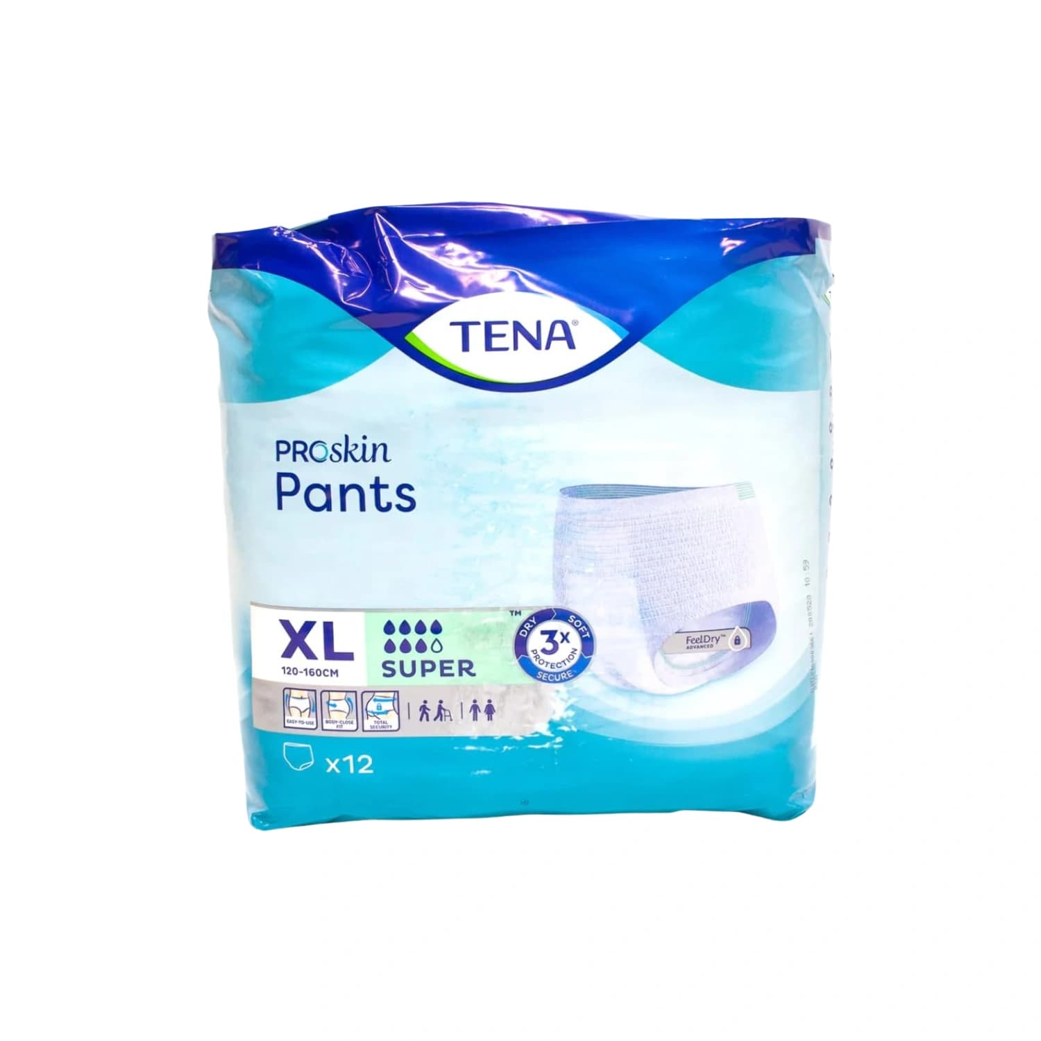 Tena Proskin Pants Super Extra Large 12 Pants