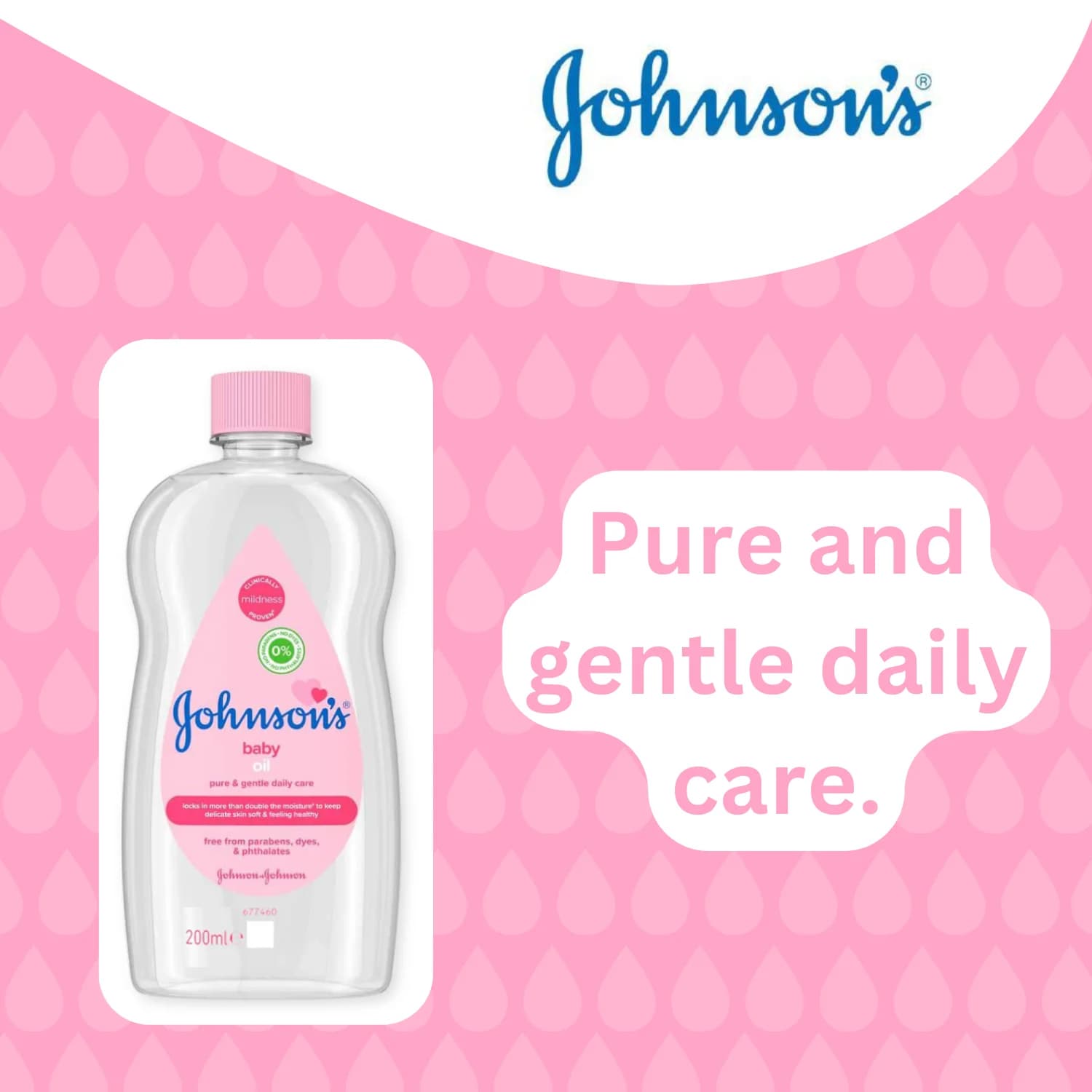 Johnson's Baby Oil 200ml