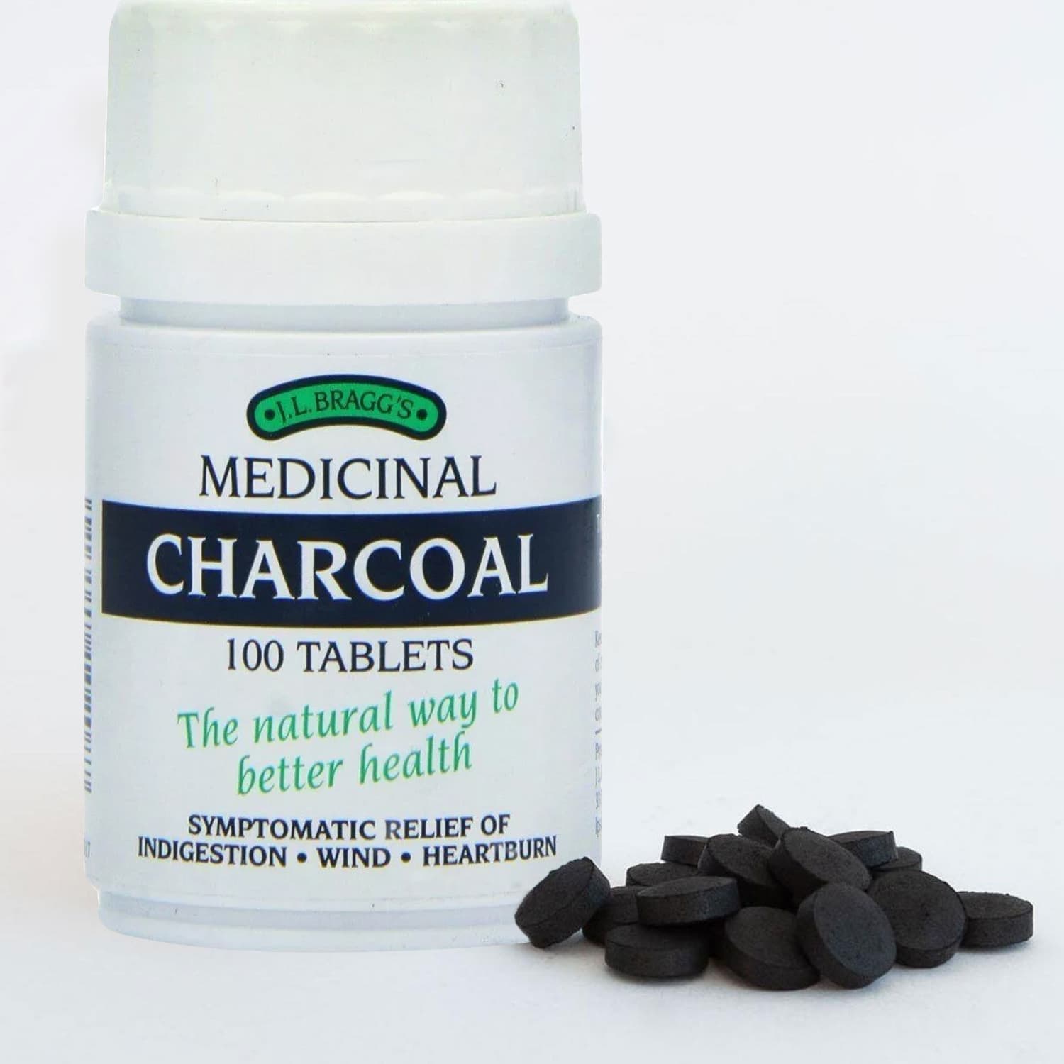 Bragg's Charcoal 100 Tablets - Pack of 6