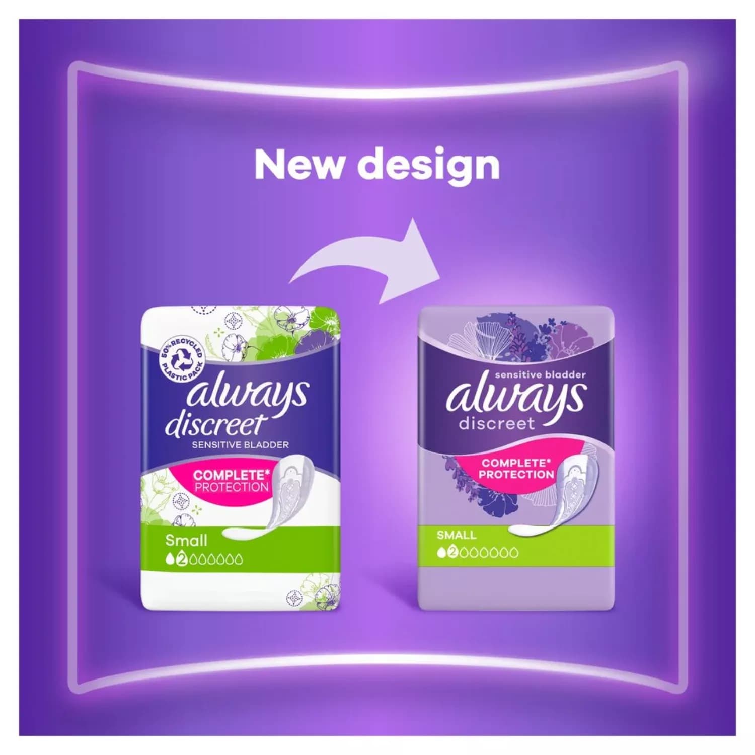 ALWAYS DISCREET SMALL PADS 20 PACK