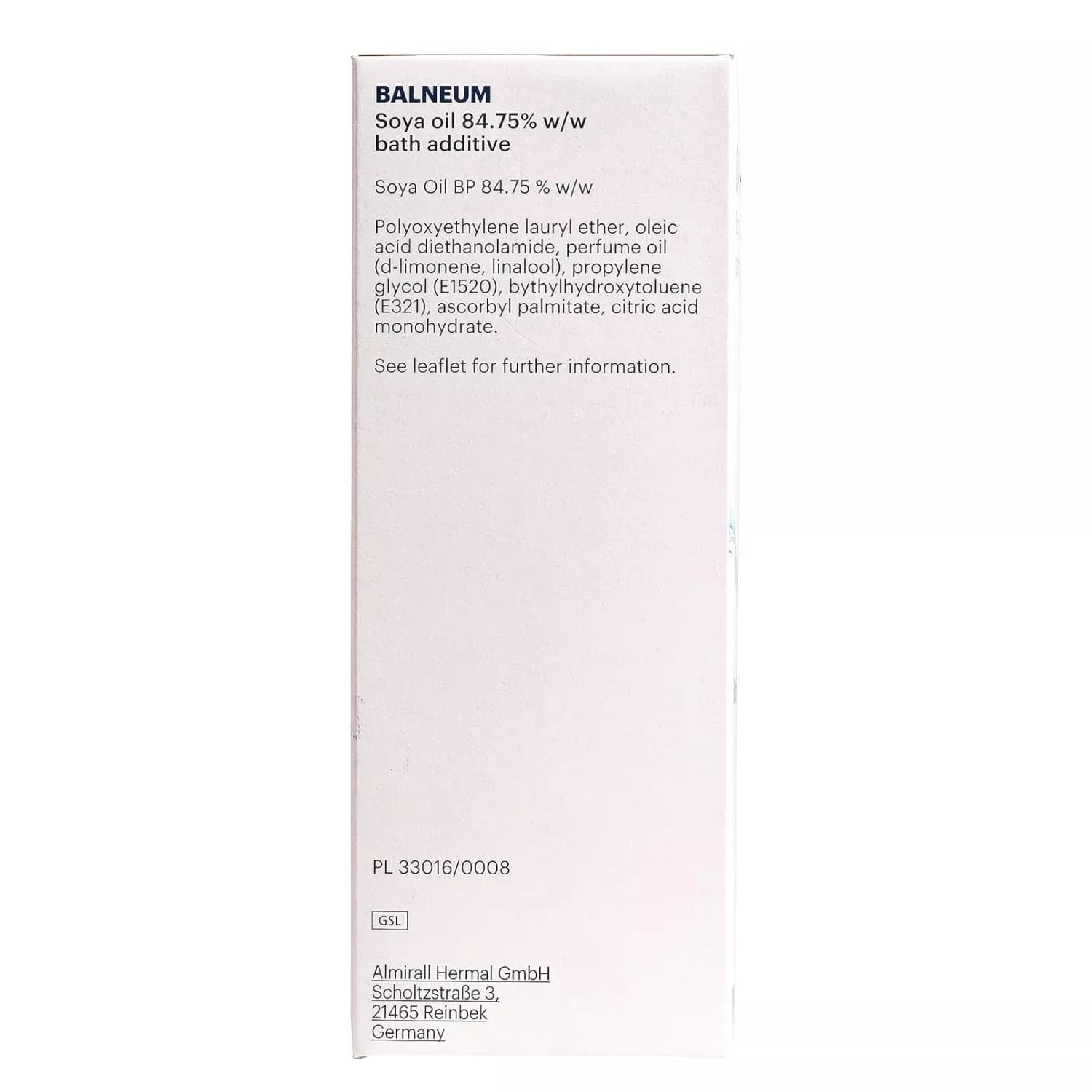 Balneum Bath Oil Additive 500ml