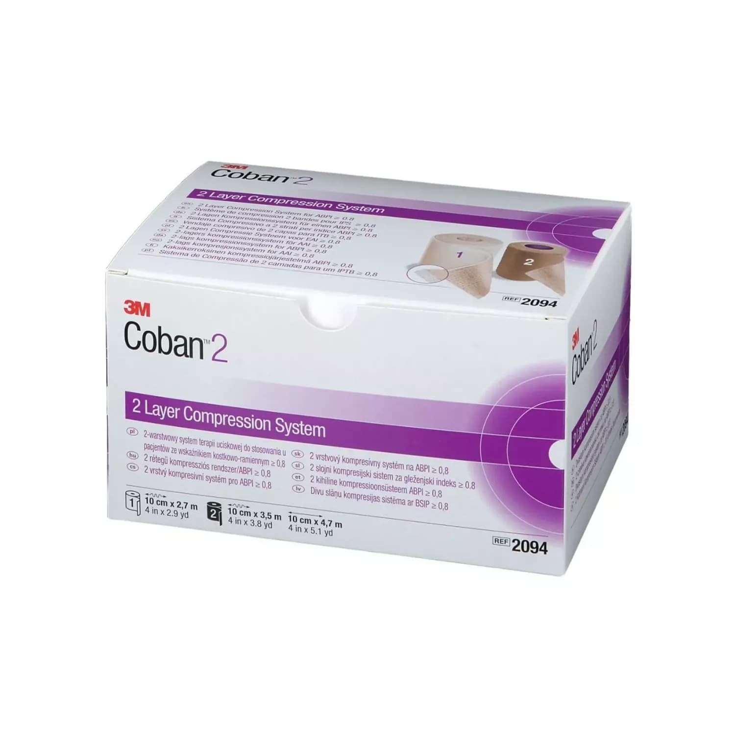 3M Coban 2 layer Compression System Bandage 2094
