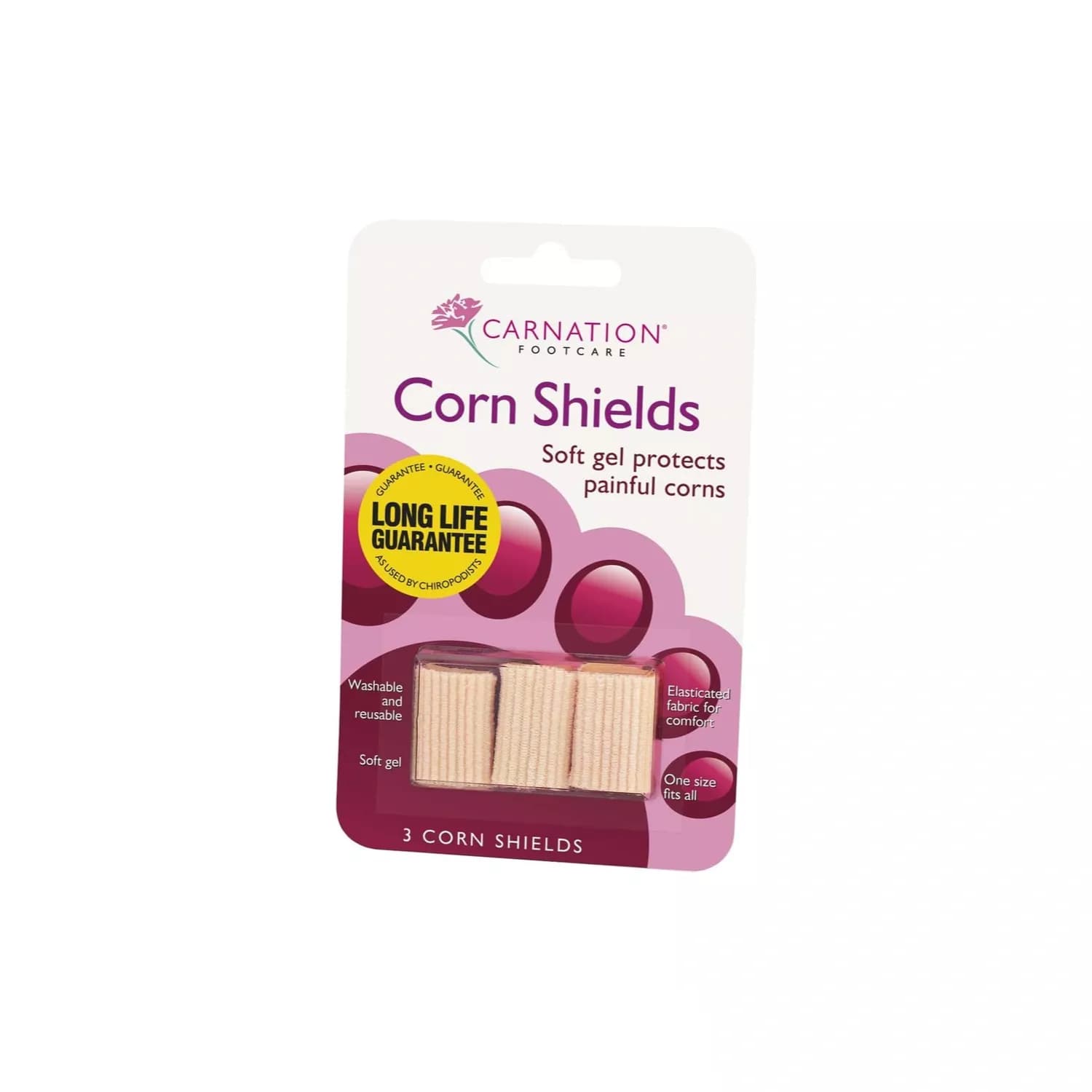 Carnation Corn Shields Soft Gel Protects Painful Corns 3 Shields