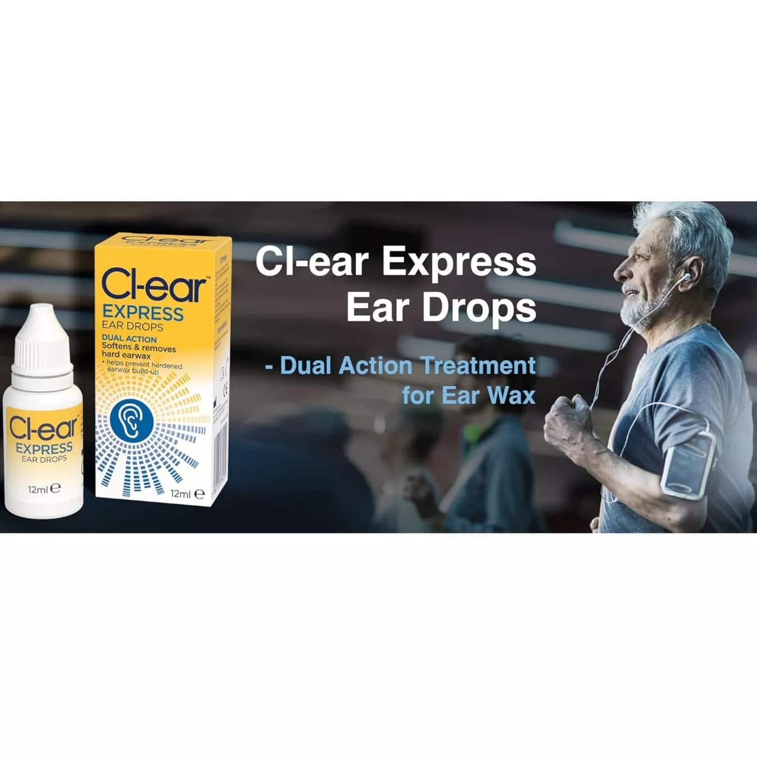 Cl-ear Express Dual Action Ear Drops 12ml