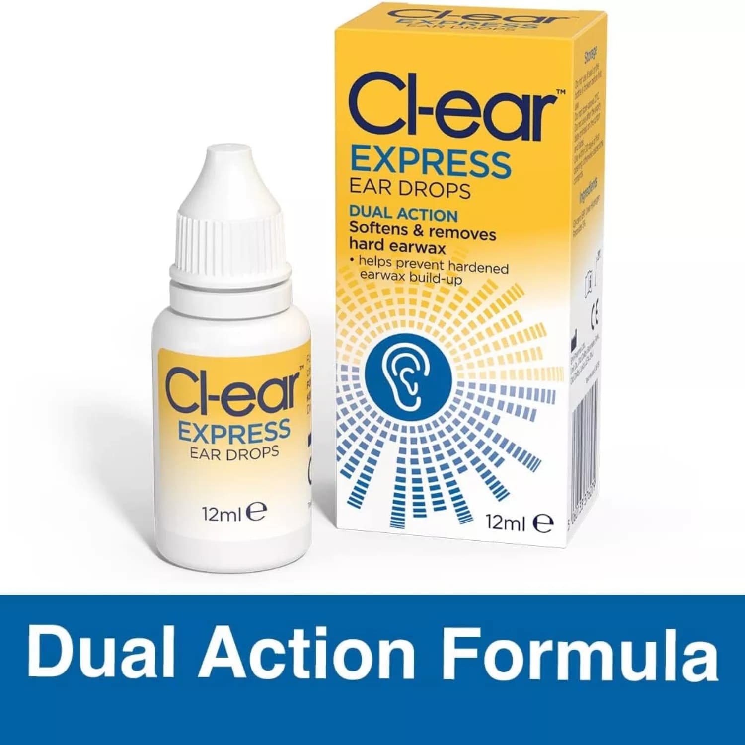 Cl-ear Express Dual Action Ear Drops 12ml