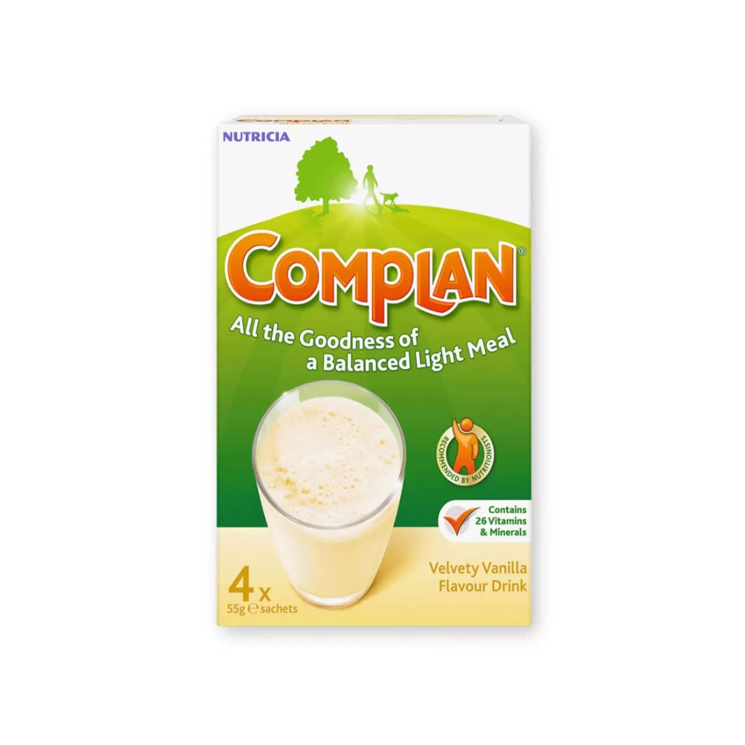 Complan Vanilla Flavour Nutritonal Drink (4 x 55g sachets)