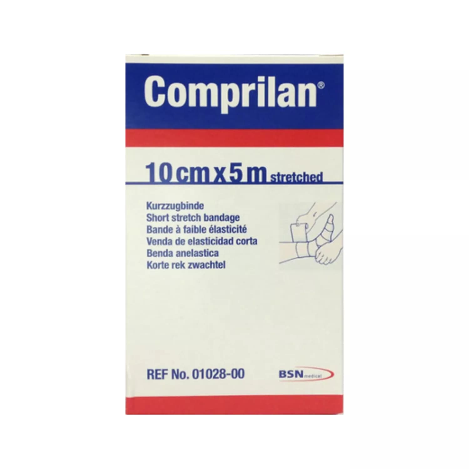 Comprilan Short Stretch Compression Bandage 10cmX5m