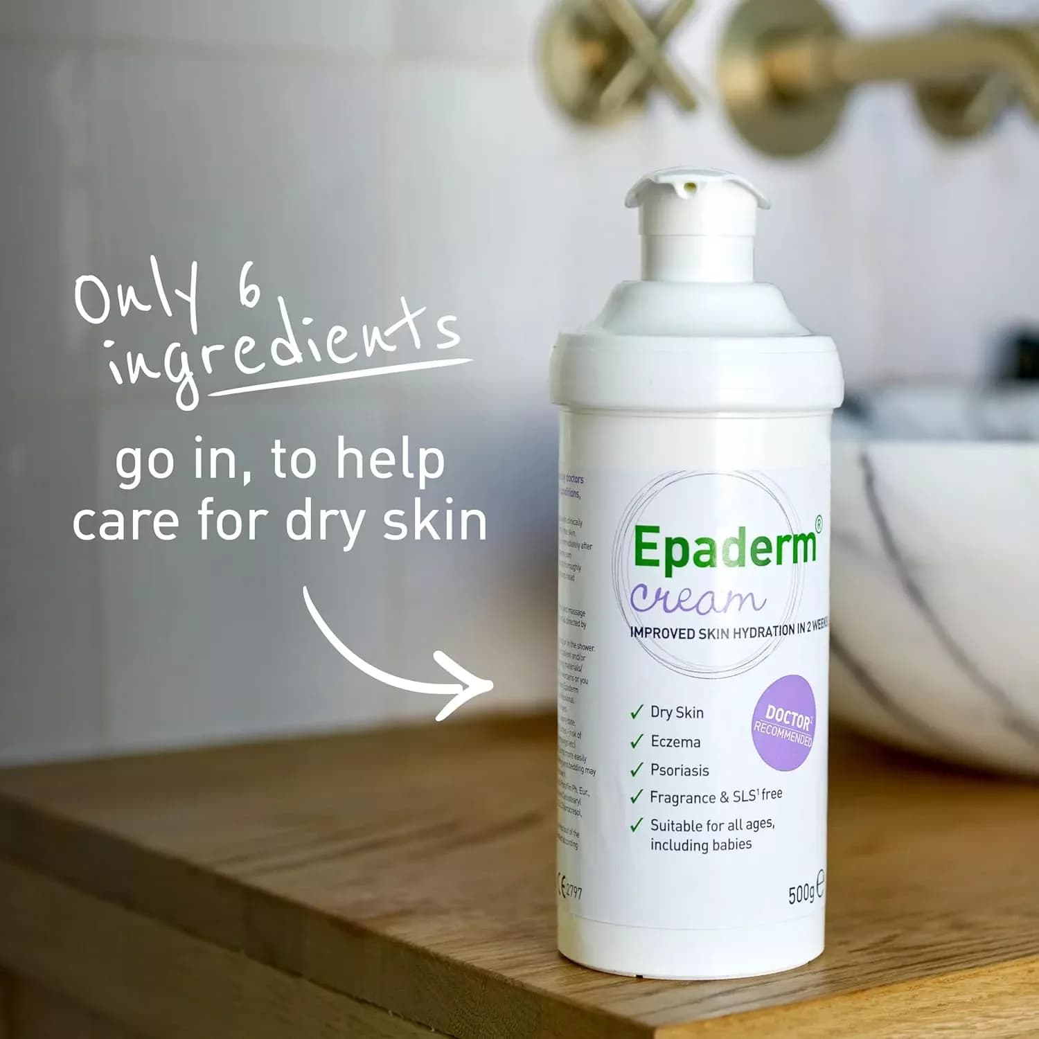 Epaderm Cream Pump 500g