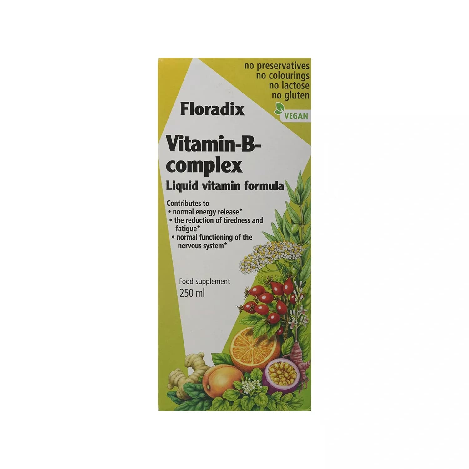 Floradix Vitamin-B Complex Liquid Vitamin Formula 250ml