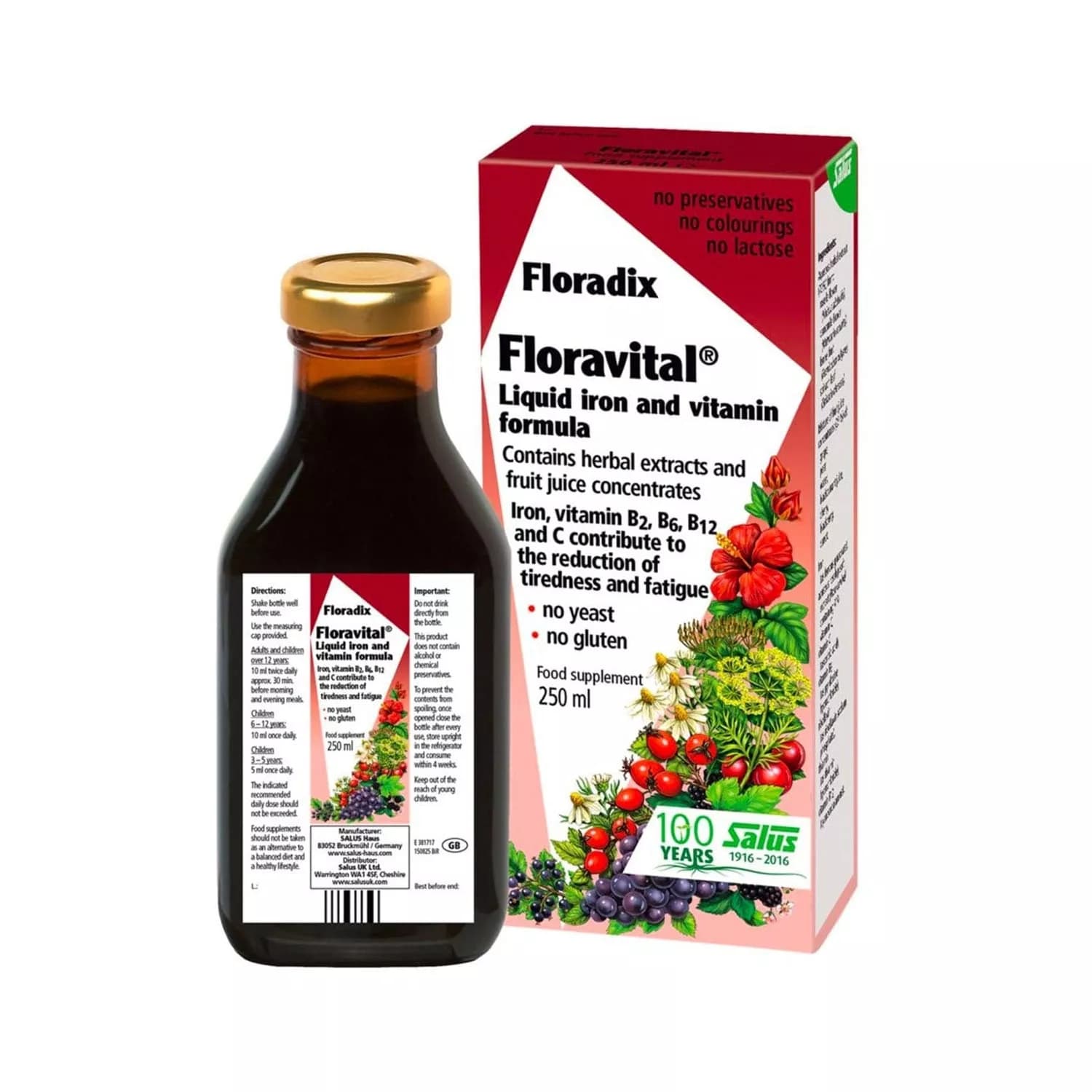 Floravital Liquid Iron and Vitamin Formula 250ml