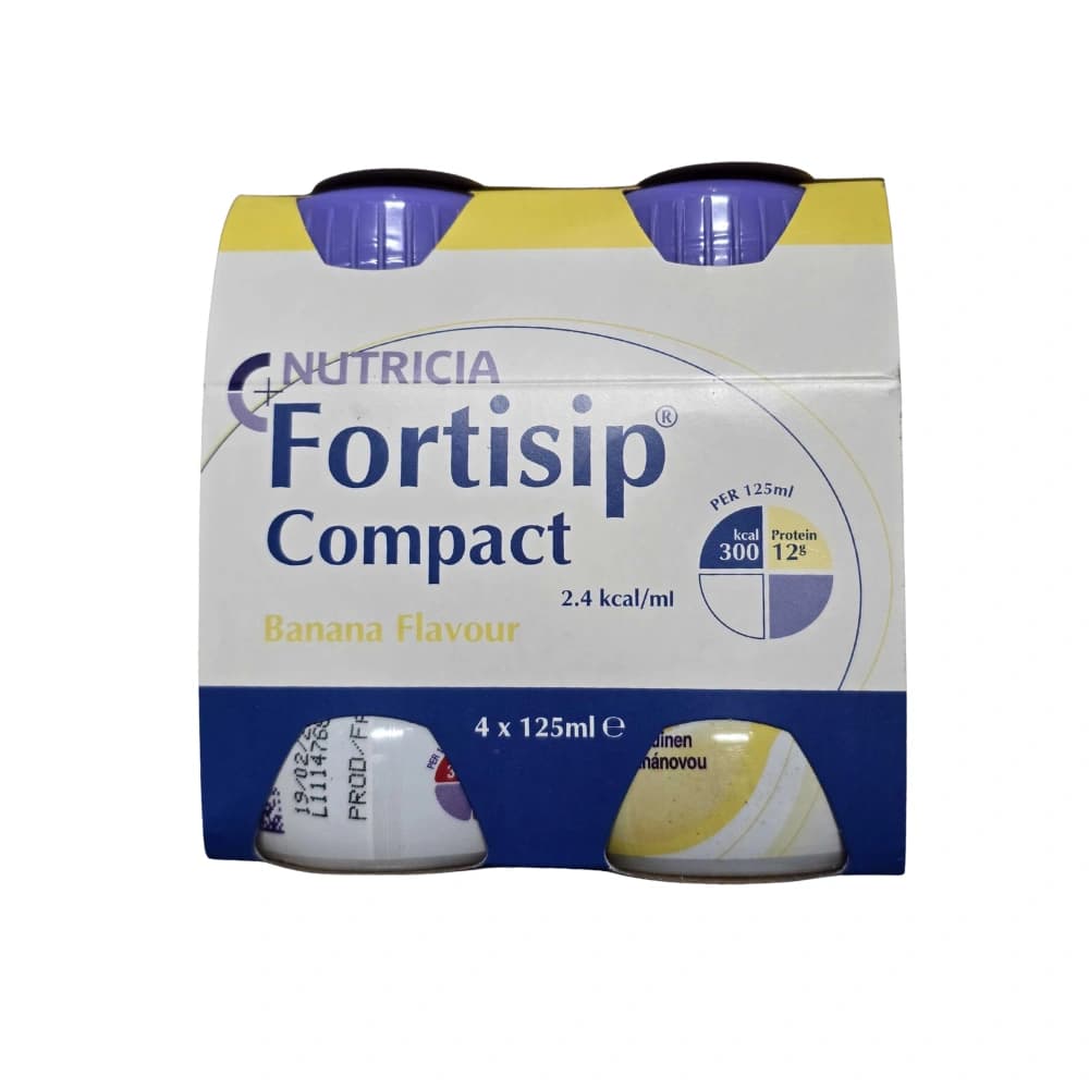 Fortisip Compact 4x125ml (2 Boxes - 8x125ml) Banana