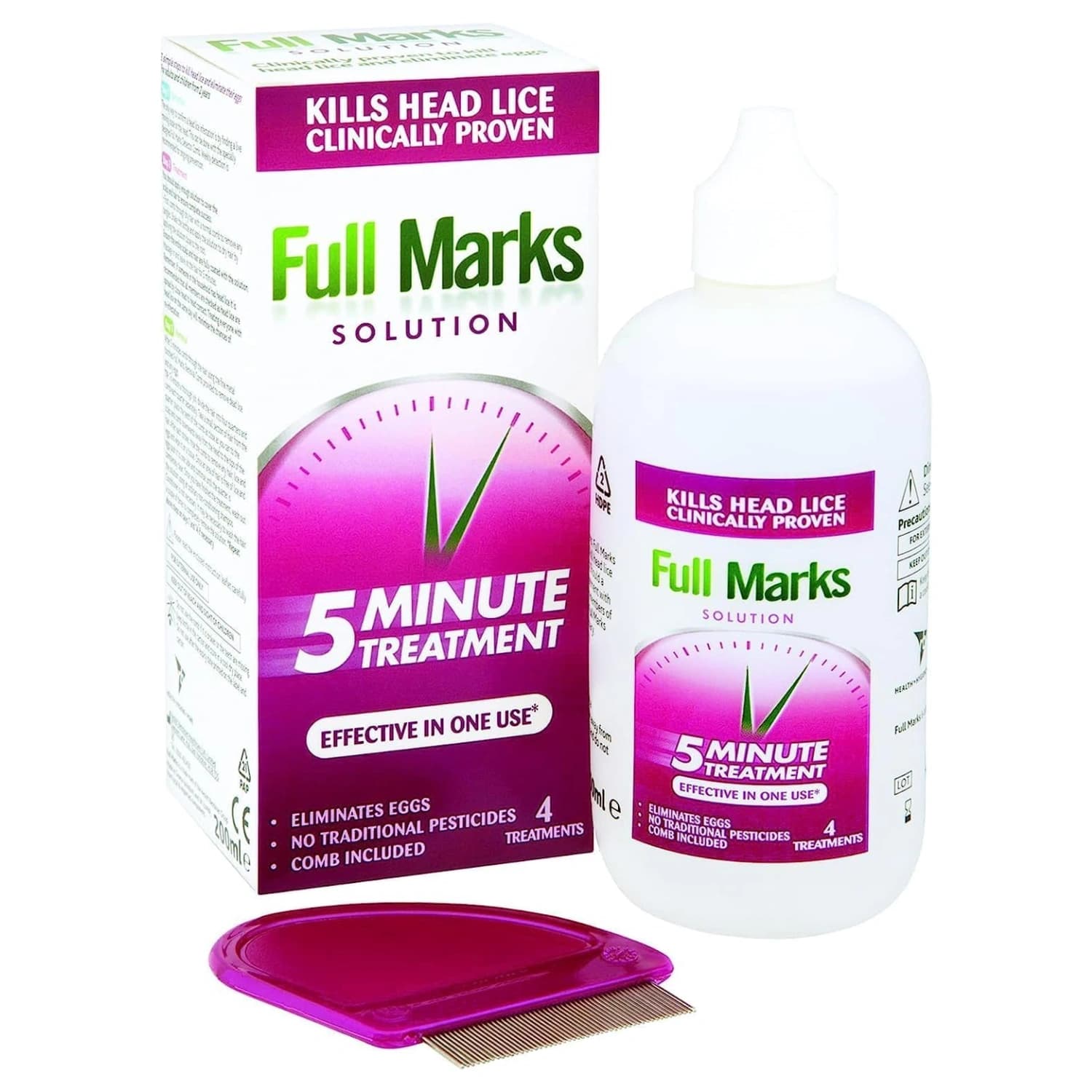 Full Marks Solution With Comb 200ml