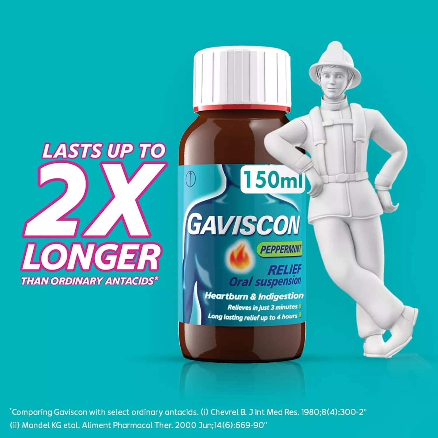Gaviscon Peppermint Flavor Liquid 150ml