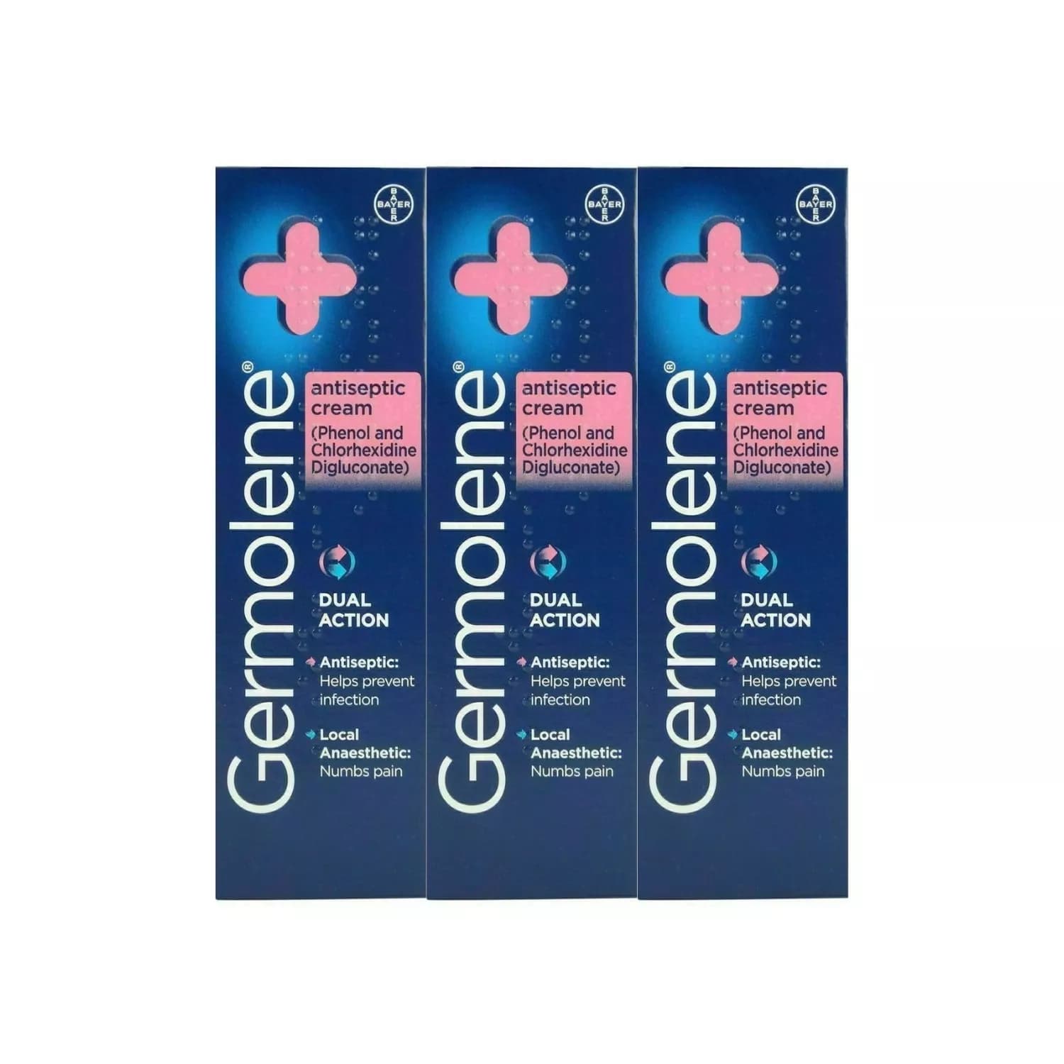 Germolene Antiseptic Dual Action Cream 30g - Pack of 3