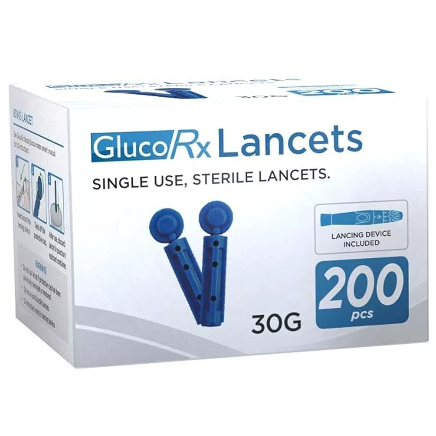 GlucoRx Sterile Lancets 200 Count