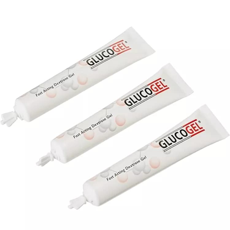 GlucoGel Fast-Acting Glucose Energy Gel Original Unflavoured Tubes 3X25g