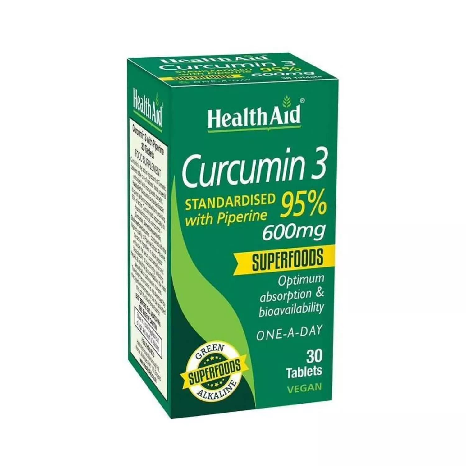 HealthAid Curcumin 3 Tablets Pack of 30
