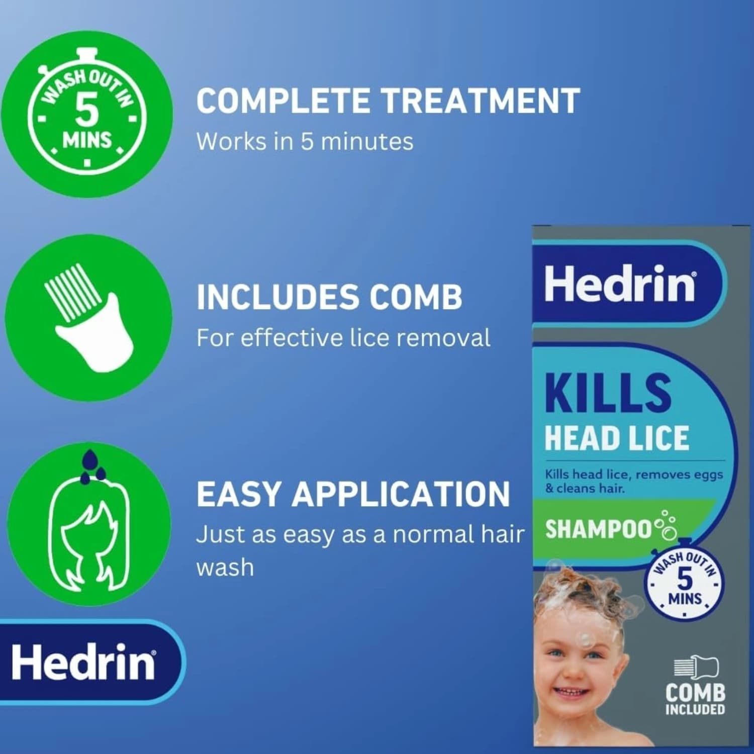 Hedrin Kills Lice Shampoo 100ml