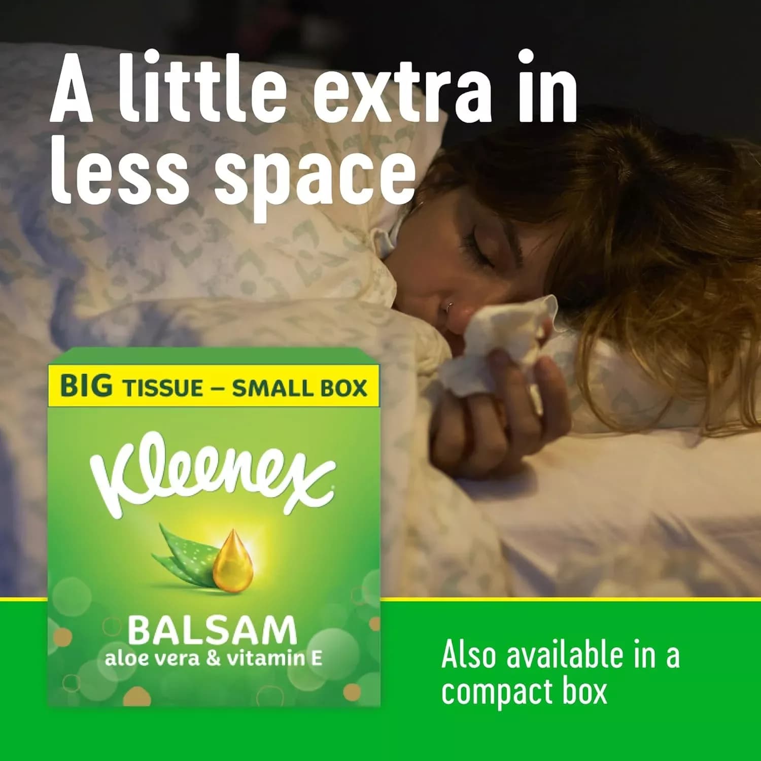 Kleenex Balsam Extra Long Tissues Singles Compact - 40 Tissues