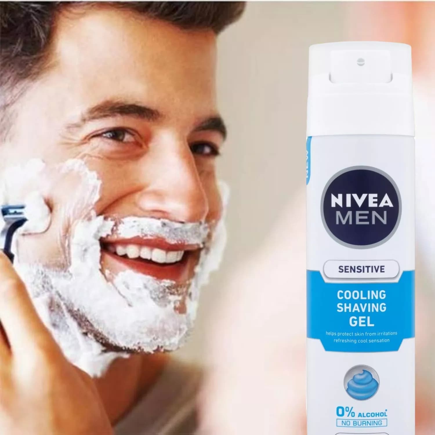 Nivea Men Sensitive Cooling Shaving Gel 200ml