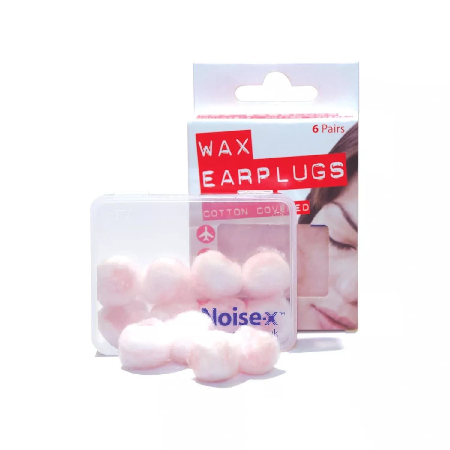 Noise-X Ear Plugs Wax 6 Pairs