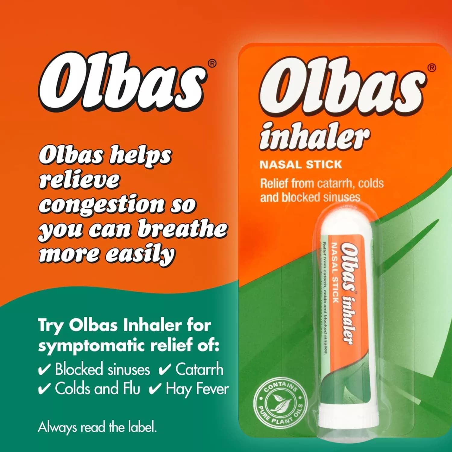 Olbas Inhaler Nasal Stick 695mg