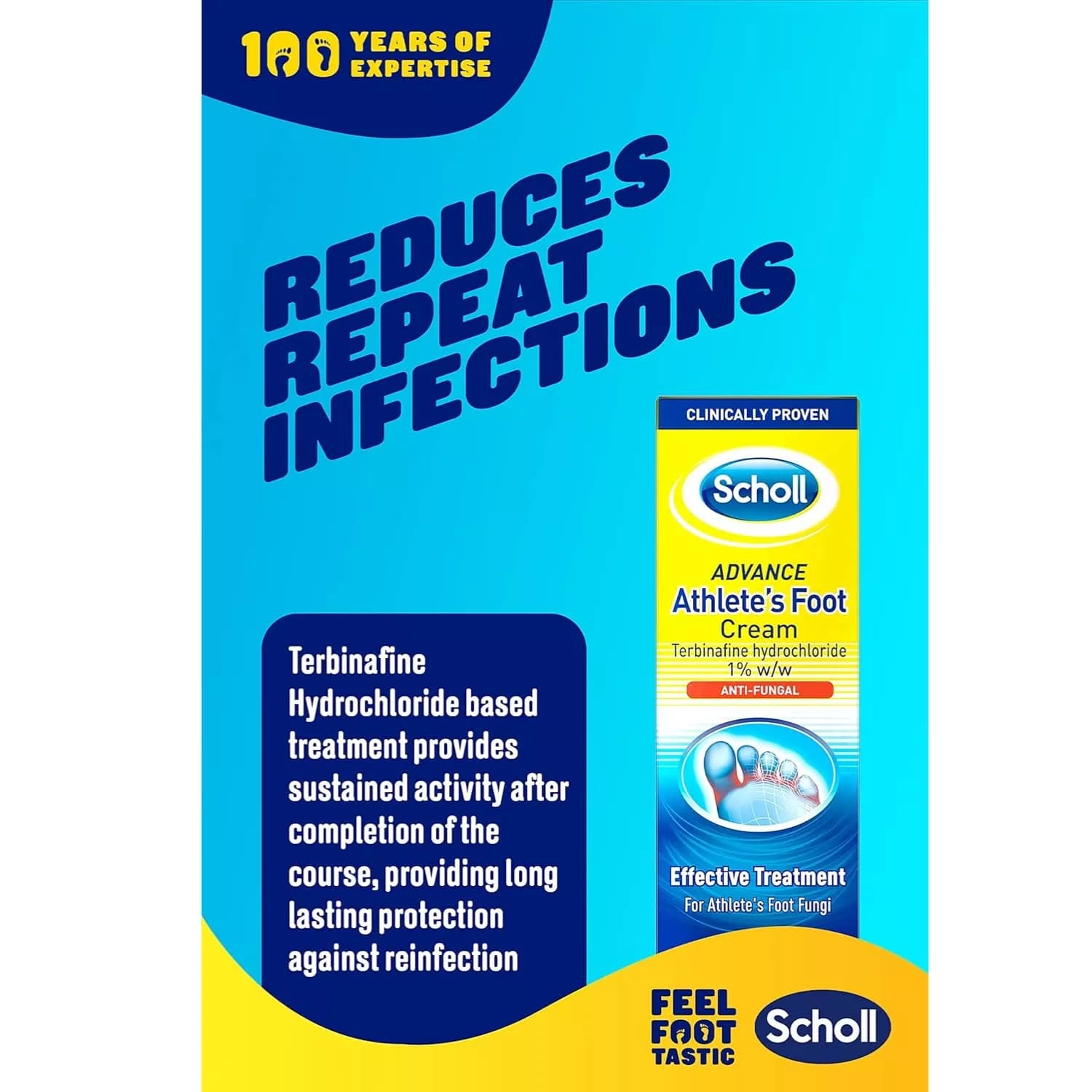 Scholl Advance Athlete's Anti-Fungal Foot Cream 15g