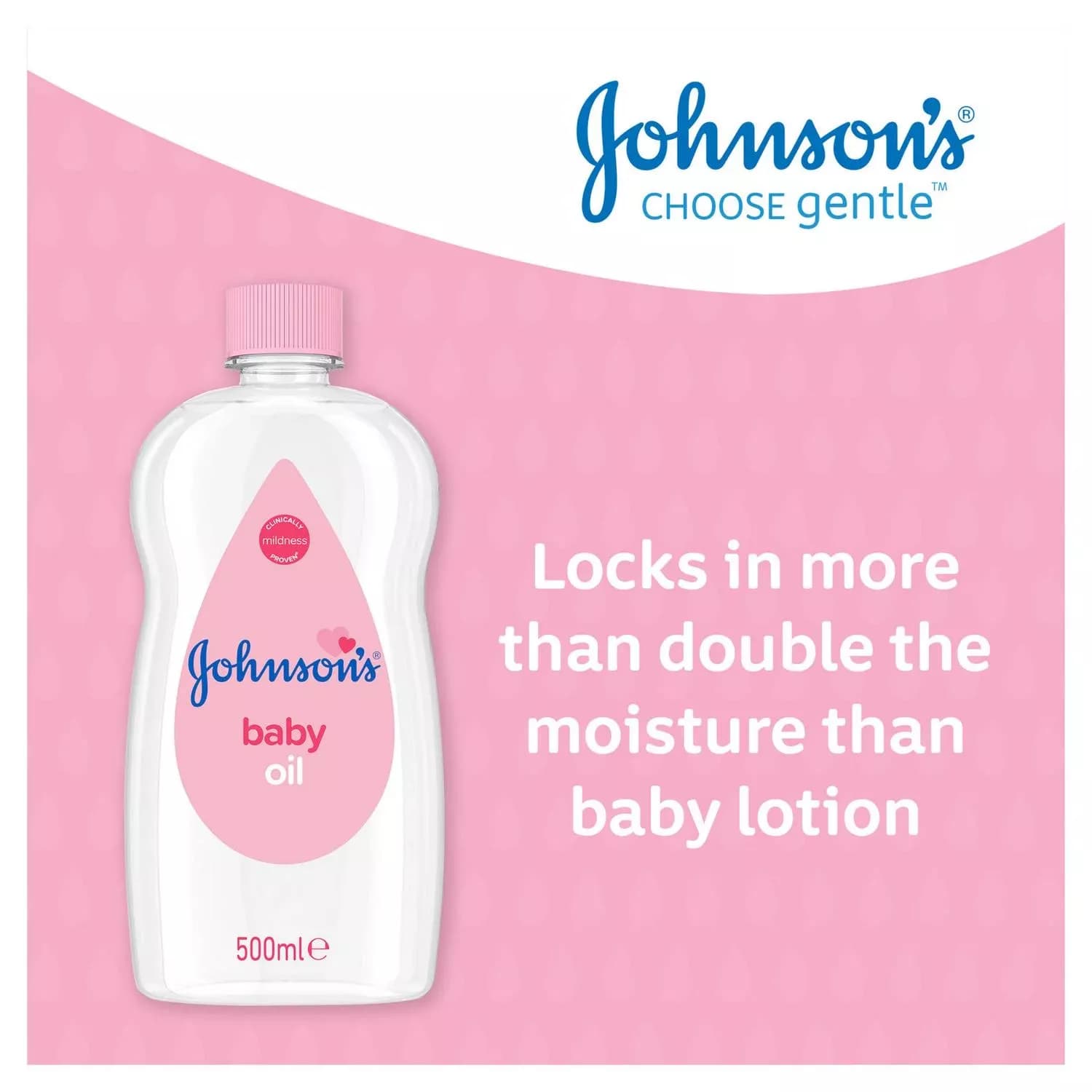 Johnsons Baby Oil 500ml x 6 Pack