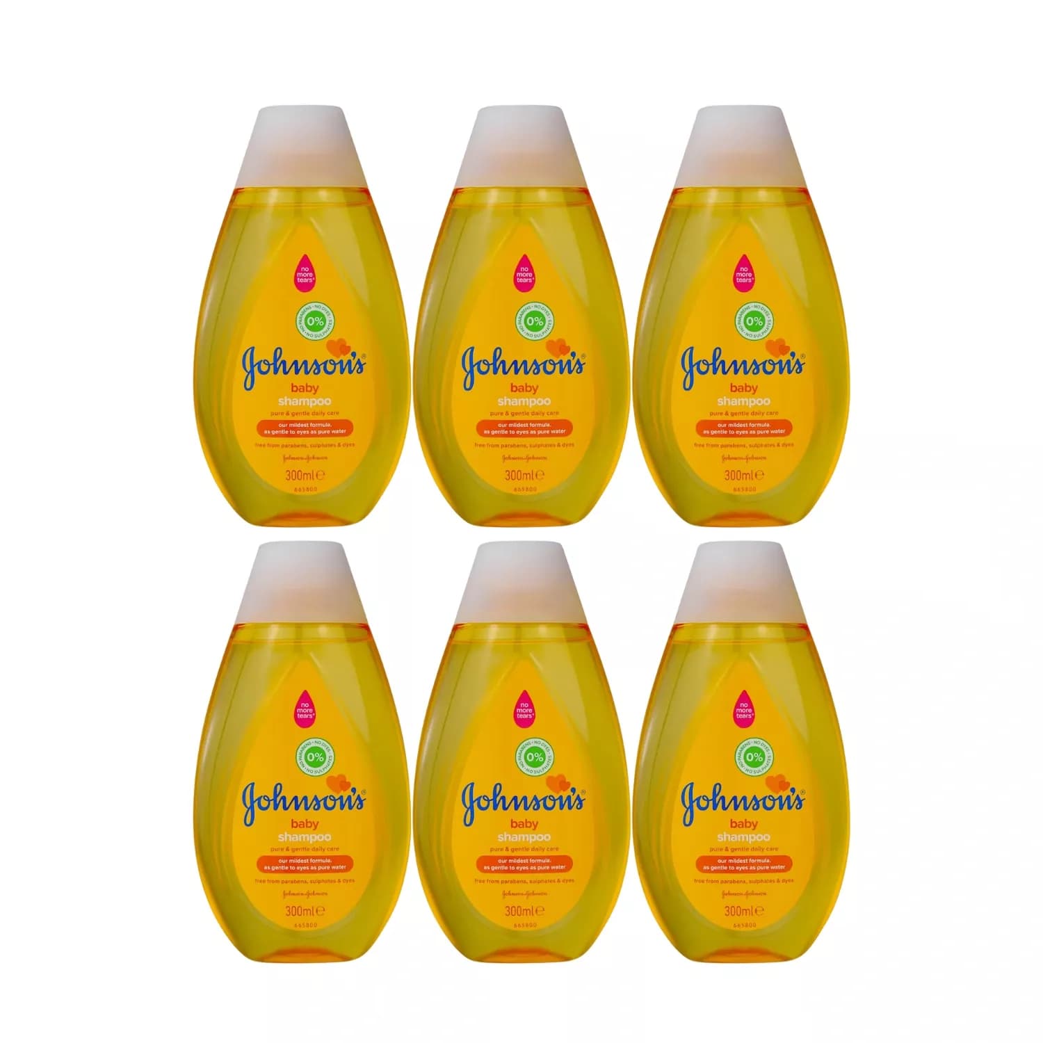 Johnson's Baby Shampoo 300ml - Pack of 6