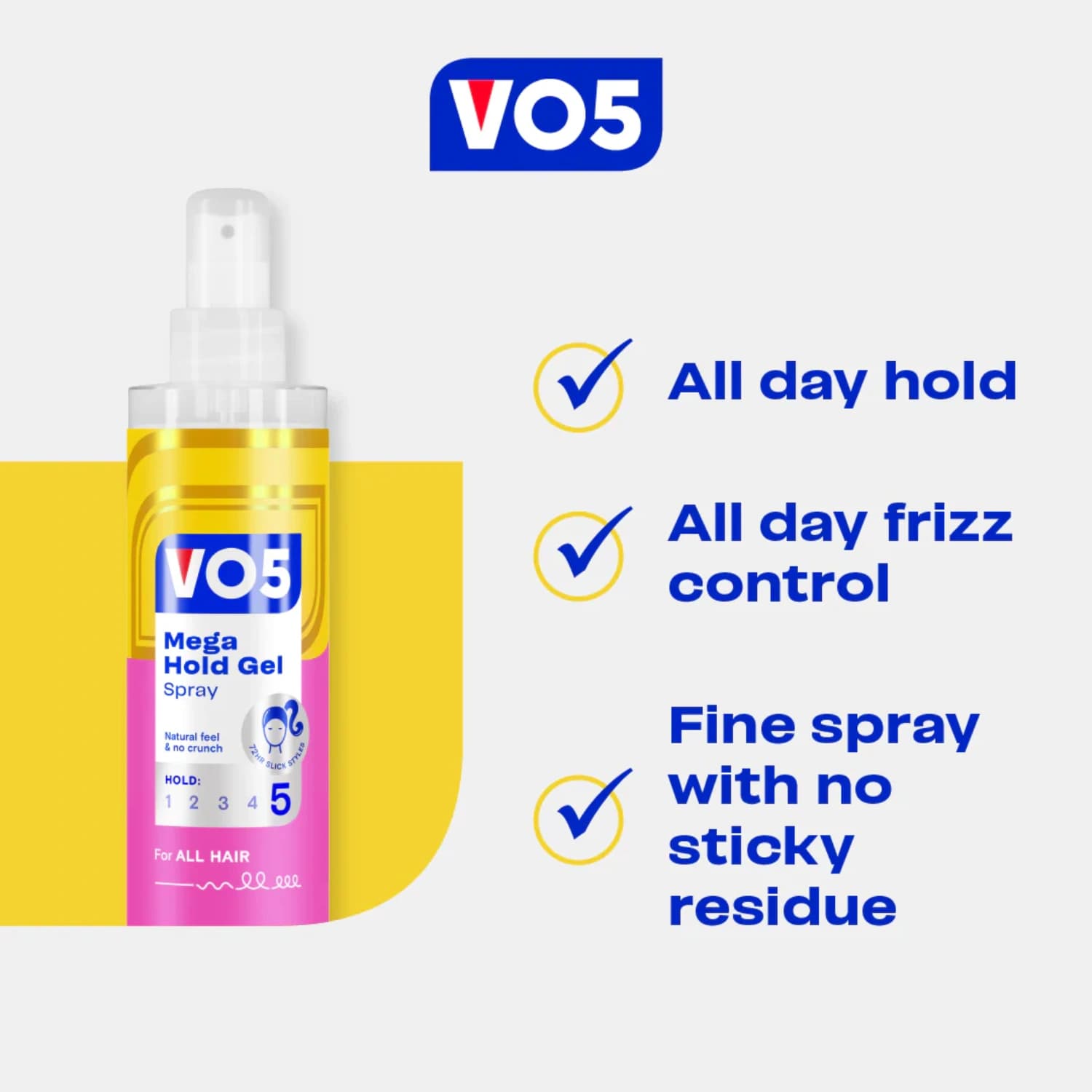 VO5 Mega Hold Gel Spray 200ml