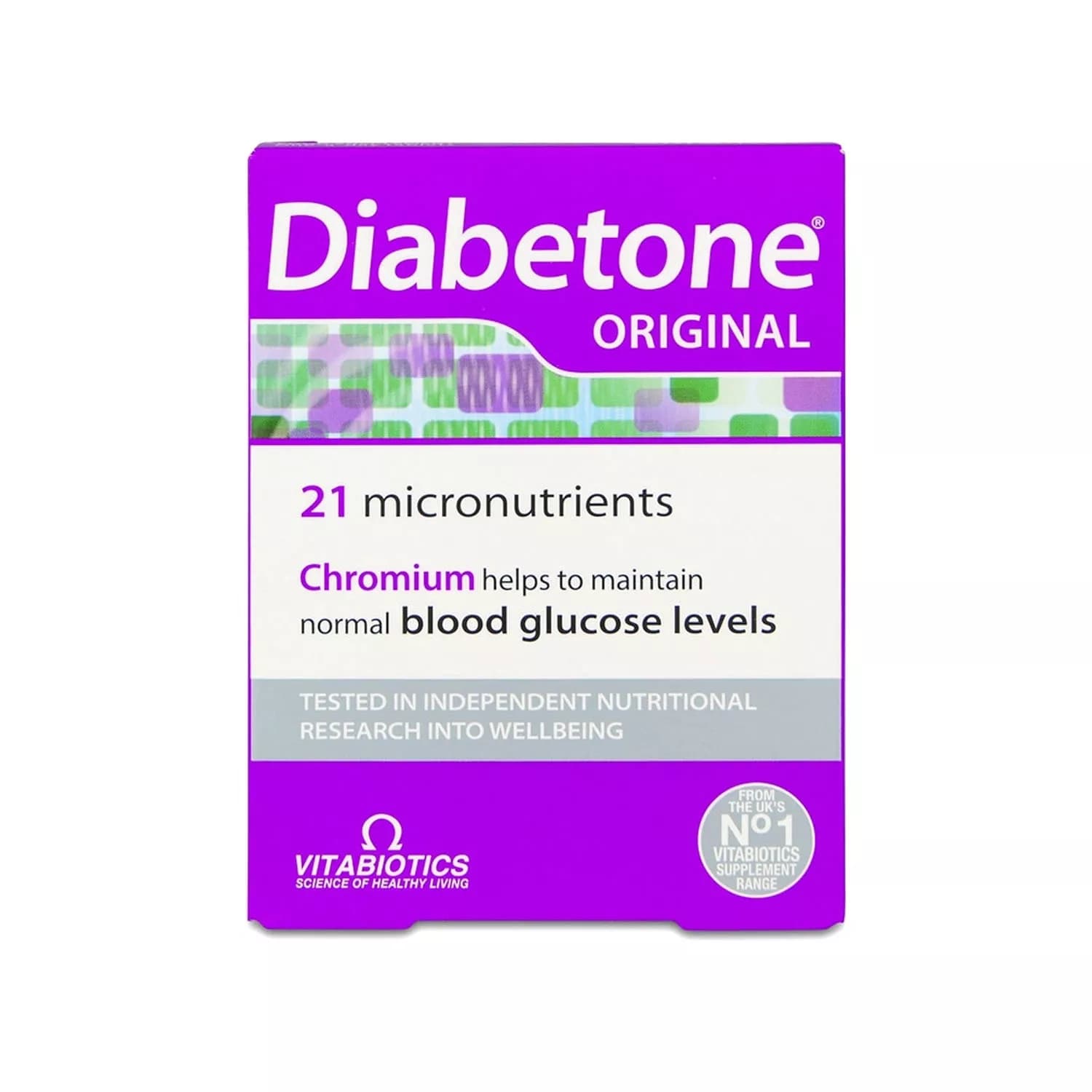 Vitabiotics Diabetone Original Formula Supports Glicemia 30 Tablets