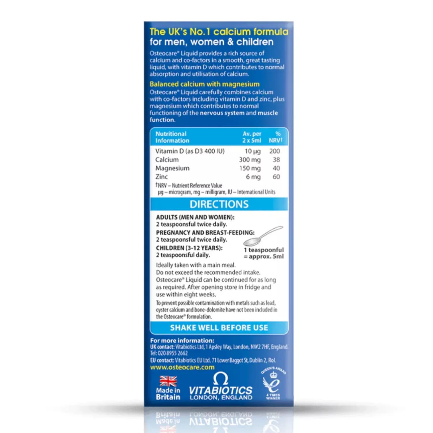 Vitabiotics Osteocare Liquid 200ml