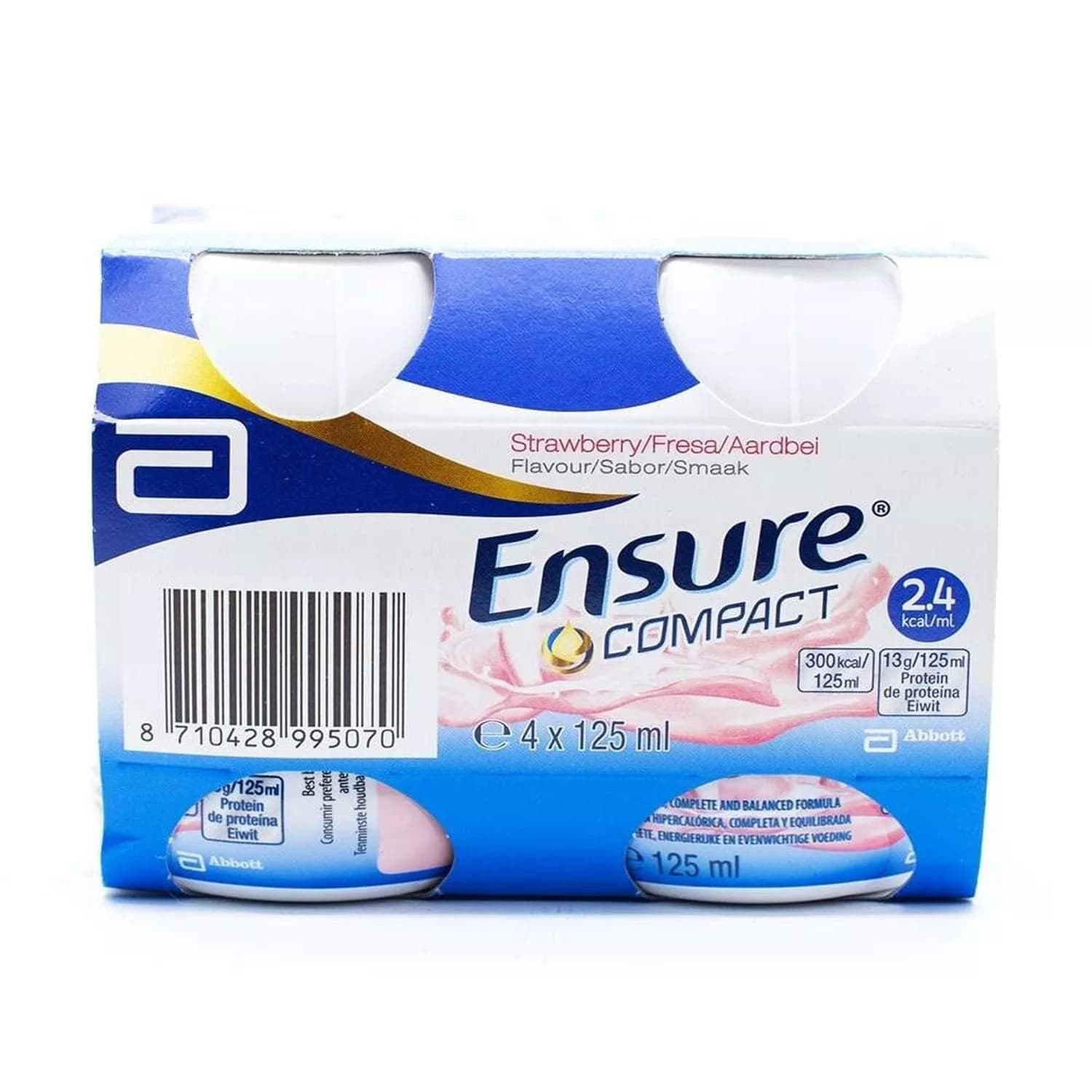 Ensure Compact Stawberry Flavour Drink Contains (12X125ml)