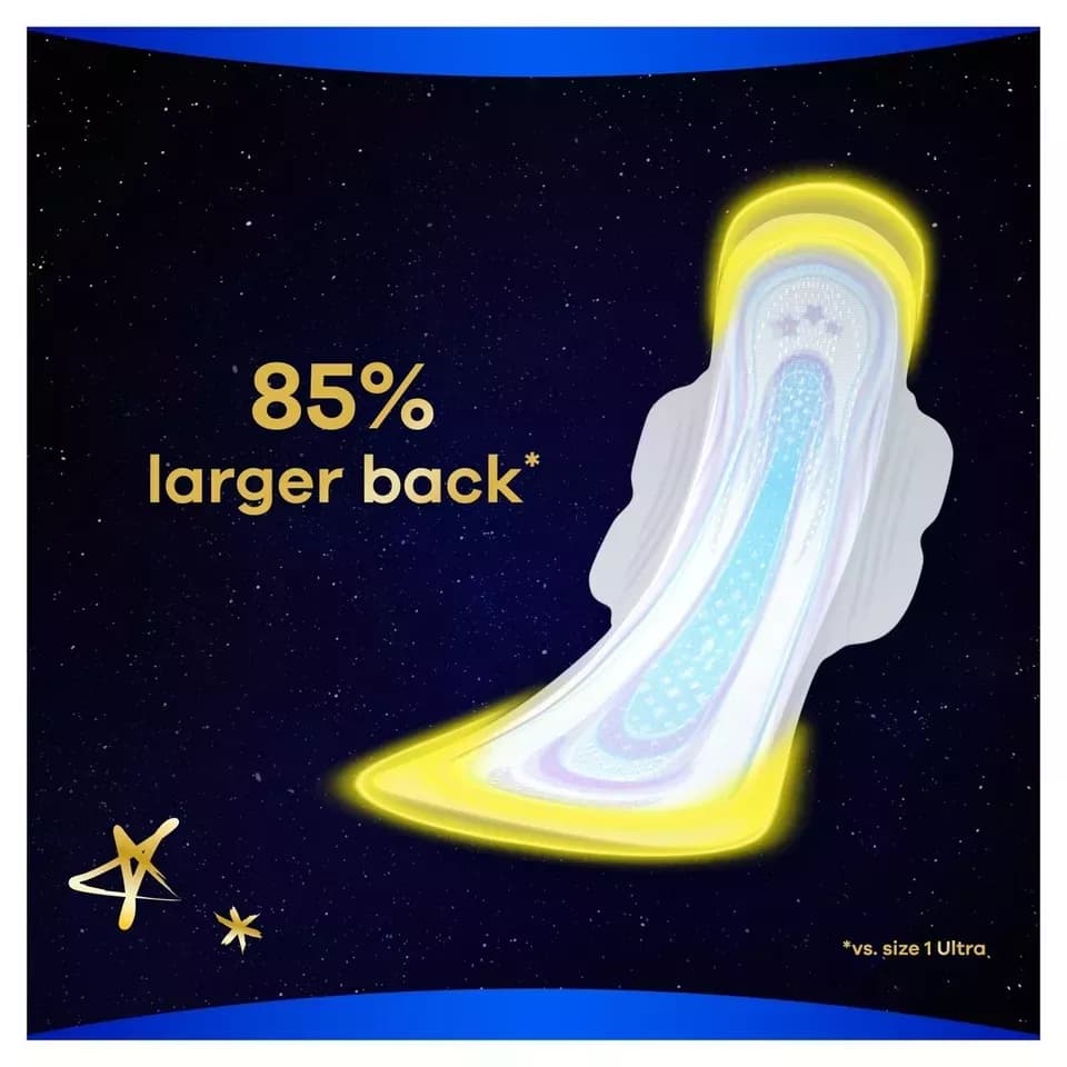 Always Ultra Sanitary Towels Day &amp; Night - Size 3 Wings (18 Pack)