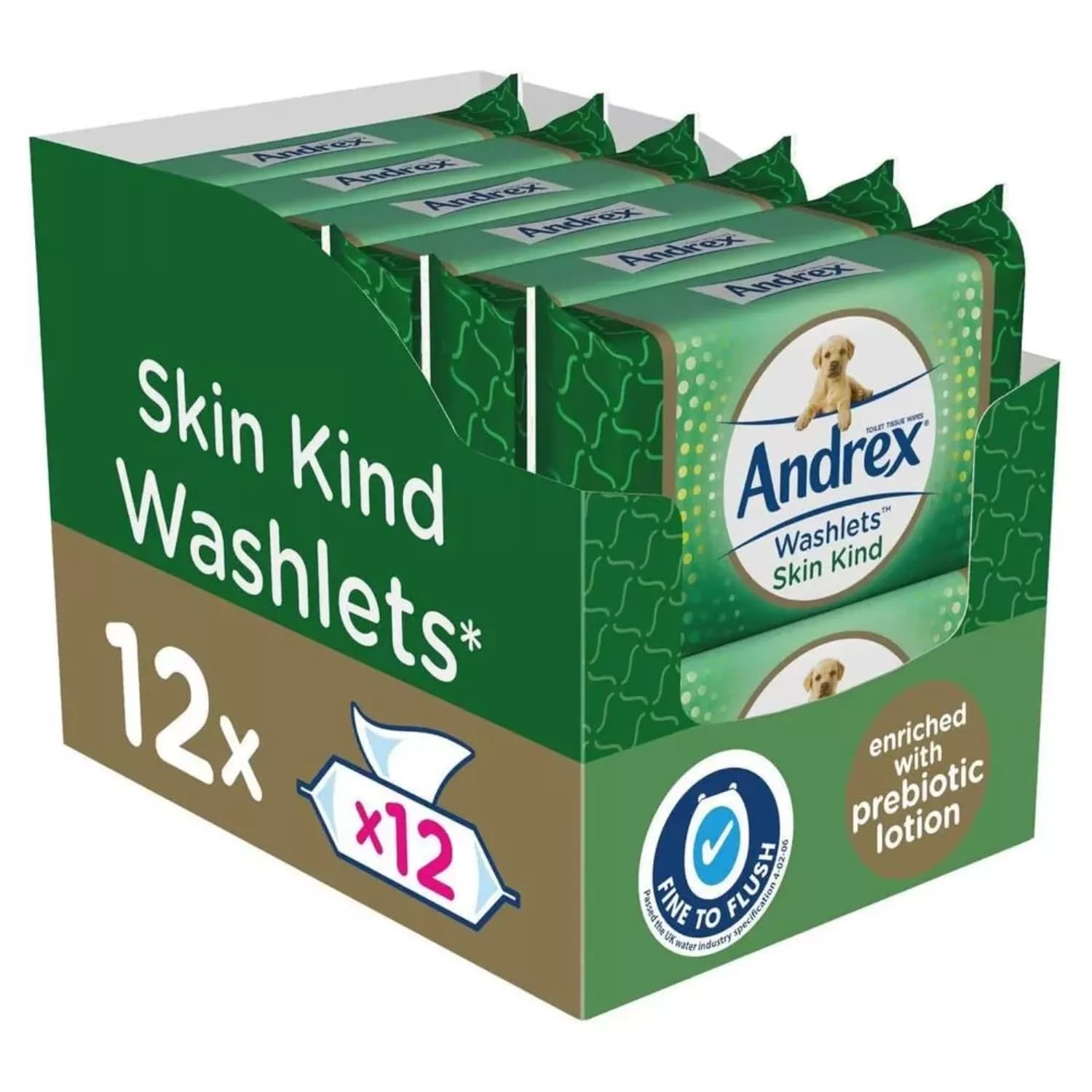 Andrex Skin Kind Washlets 36s